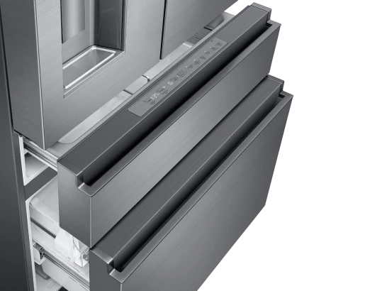 36" Counter Depth French Door Bottom Freezer, Silver Stainless Steel - Image 5