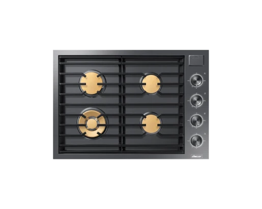 Dacor DTG30M954FM 30" Gas Cooktop, Graphite Stainless Steel, Natural Gas