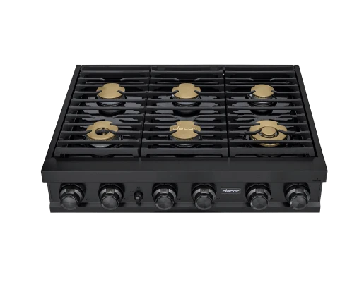 Dacor DTT36M876PM 36" Rangetop, Graphite Stainless Steel, Liquid Propane - Image 2