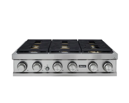 Dacor DTT36M876PS 36" Rangetop, Stainless Steel, Liquid Propane
