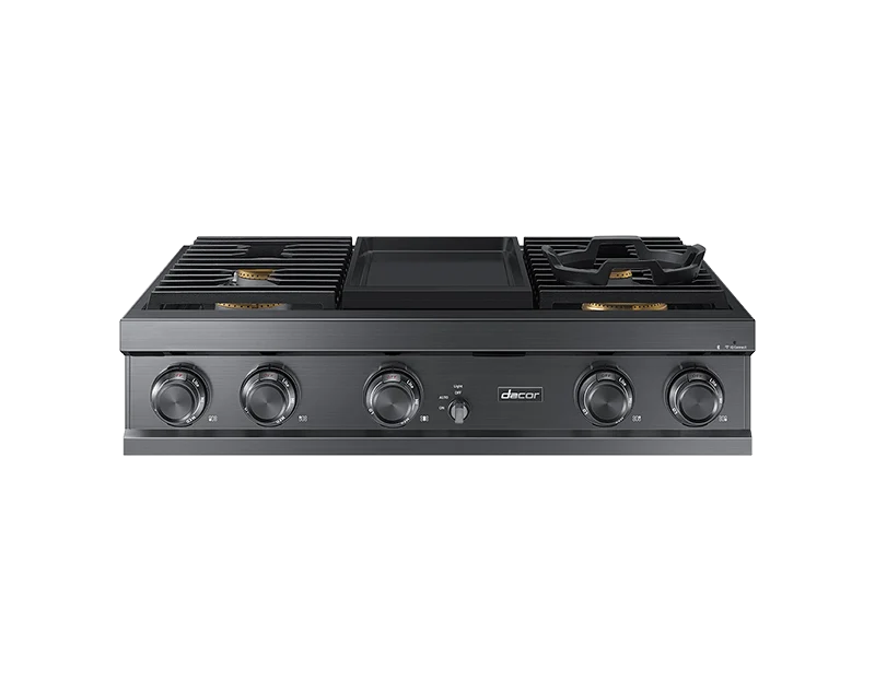 Dacor DTT36M974PM 36" Rangetop, Graphite, Liquid Propane