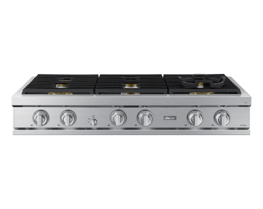 Dacor DTT48T960GS 48" Rangetop, Silver Stainless, Natural Gas/Liquid Propane