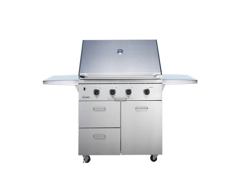 36" Outdoor Grill with Infrared Sear Burner, Stainless Steel, Natural Gas - Image 3
