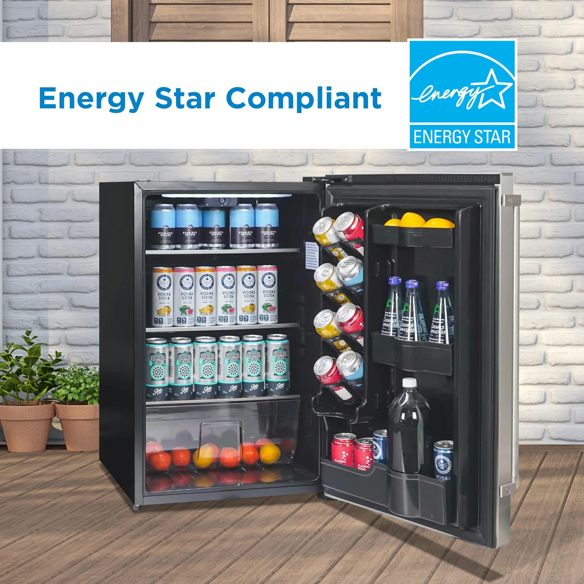 Danby 4.4 cu. ft. Outdoor Fridge in Stainless Steel - Image 4