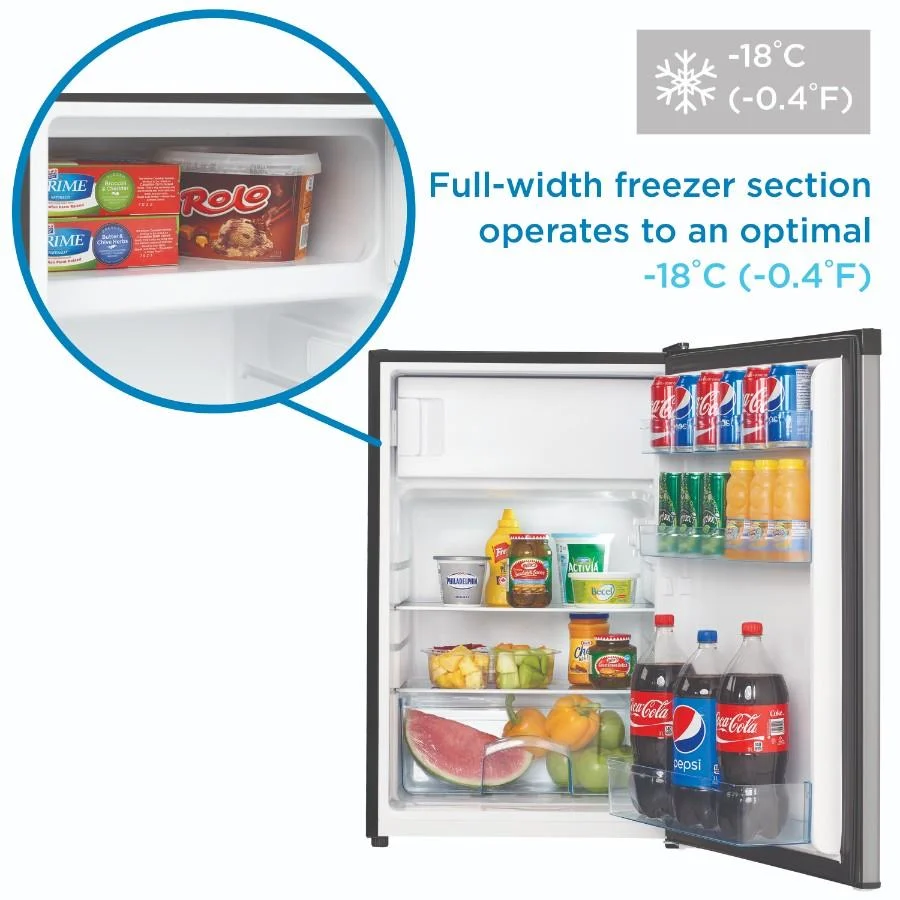Danby 4.5 cu. ft. Compact Fridge with True Freezer in Stainless Steel - Image 6