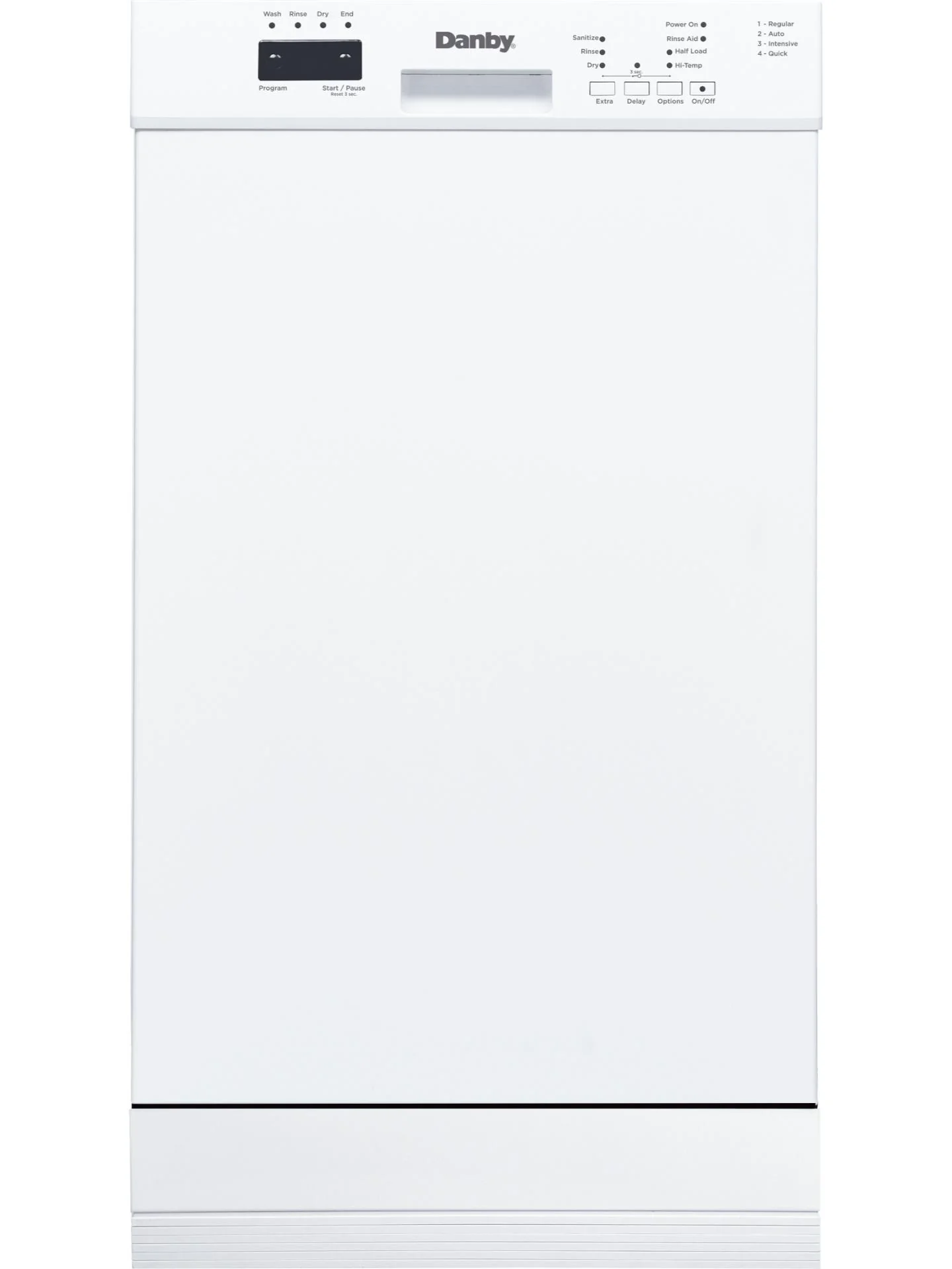 DDW18D1EW Danby 18 Wide Built-in Dishwasher in White