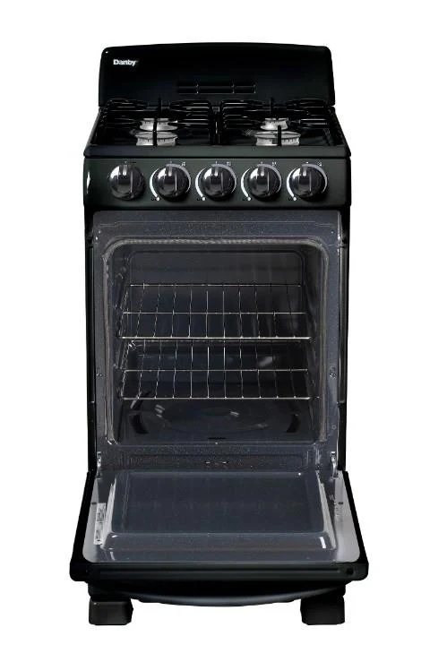 DR202BGLP Danby 20 Wide Gas Range in Black - Image 3