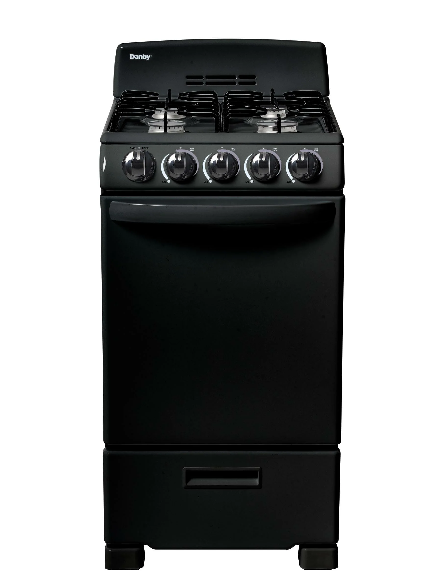 DR203BGLP Danby 20 Wide Gas Range in Black