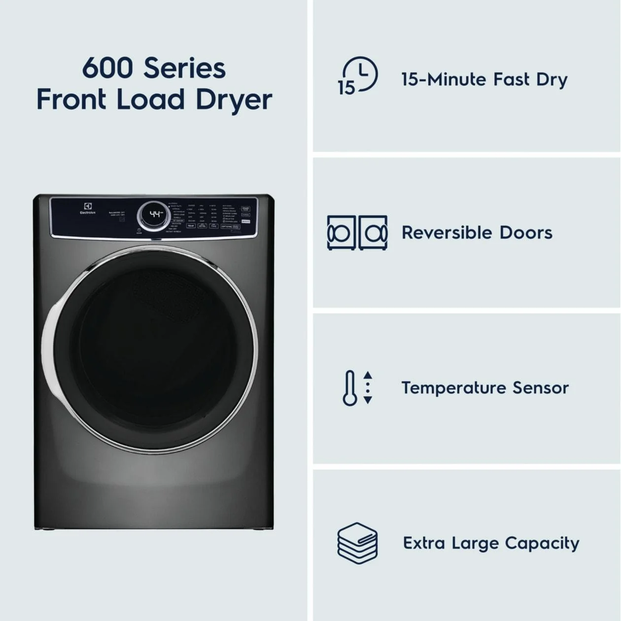 Electrolux ELFE7637AT Front Load Perfect Steam™ Electric Dryer with Balanced Dry™ and Instant Refresh - 8.0 Cu. Ft. - Image 9