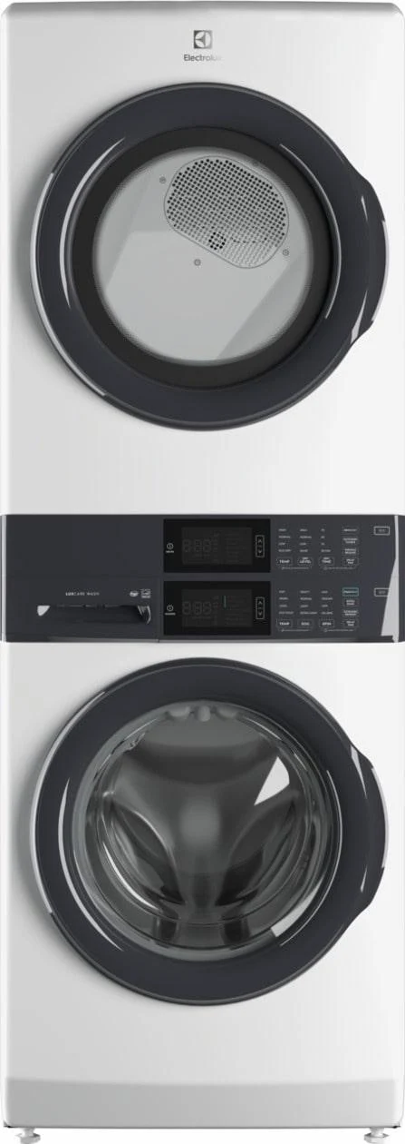 Electrolux ELTE7300AW Laundry Tower Single Unit Front Load 4.4 Cu. Ft. Washer & 8 Cu. Ft. Electric Dryer