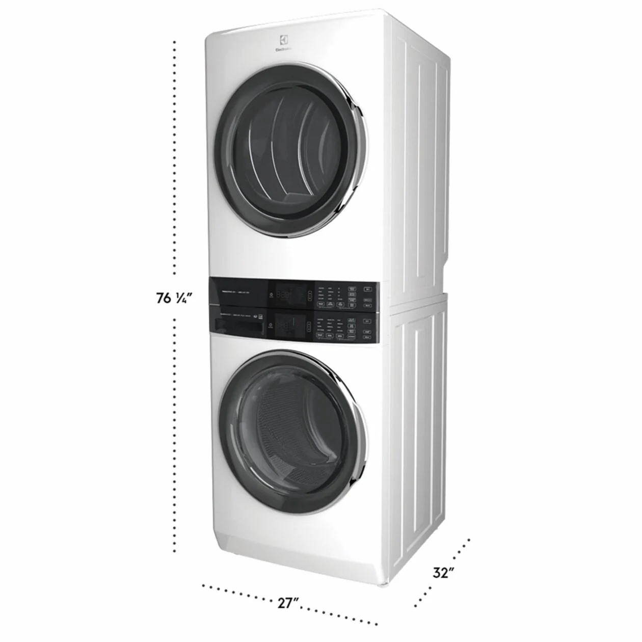 Electrolux ELTE7600AW Laundry Tower Single Unit Front Load 4.5 Cu. Ft. Washer & 8 Cu. Ft. Electric Dryer - Image 2