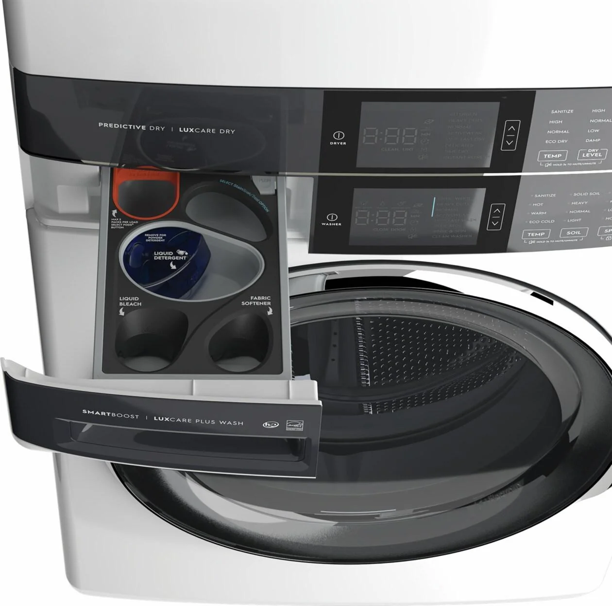 Electrolux ELTG7600AW Laundry Tower Single Unit Front Load 4.5 Cu. Ft. Washer & 8 Cu. Ft. Gas Dryer - Image 14
