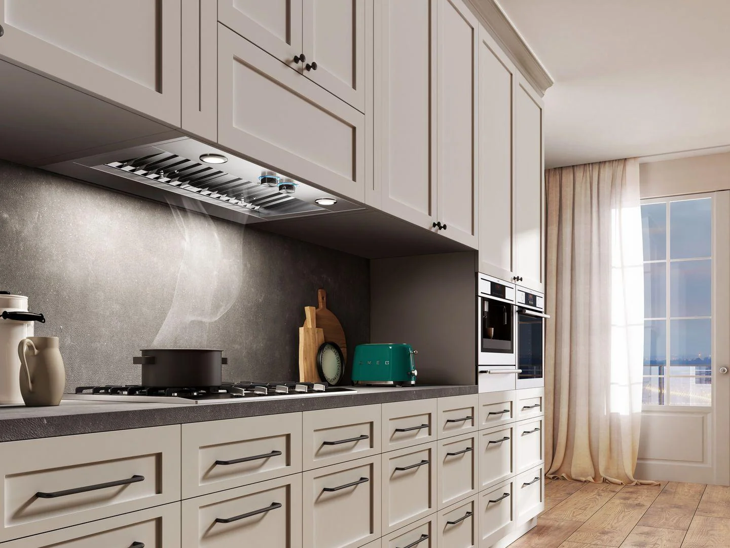 Elica EAR146S4 AREZZO Insert Range Hood 46 1/2 wide - 1200CFM - Image 3