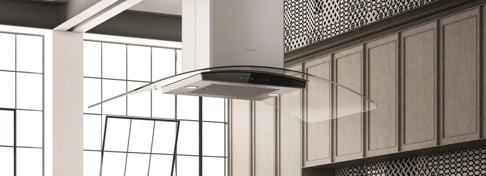 Elica ECN636S3 CINGOLI Island Range Hood 30" wide - 600CFM