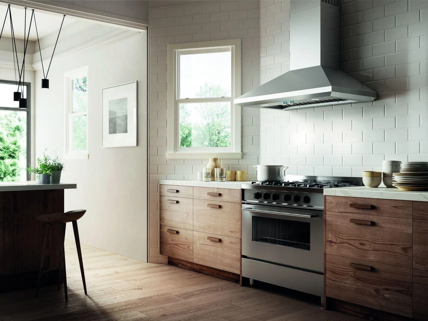 Elica ELN630S2 LEONE Wall Mount Range Hood 30" wide - 600CFM - Image 3