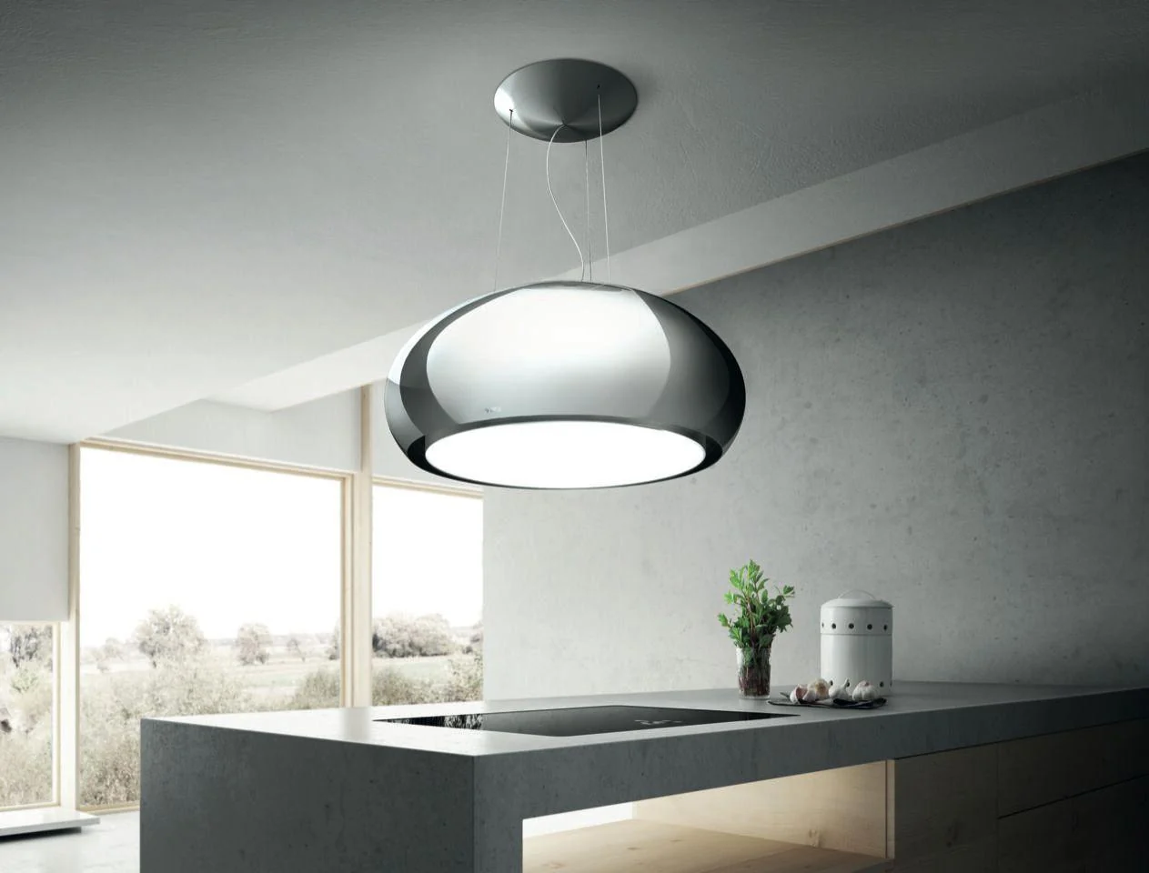 Elica ESS432SS SEASHELL Island Range Hood 31 1/2 wide - 400CFM - Image 4