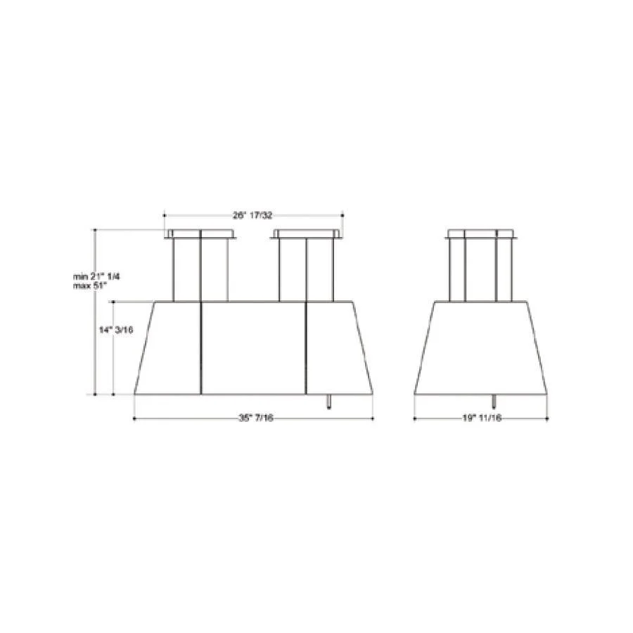 Elica ETP536SS TWIN 36" - Image 2