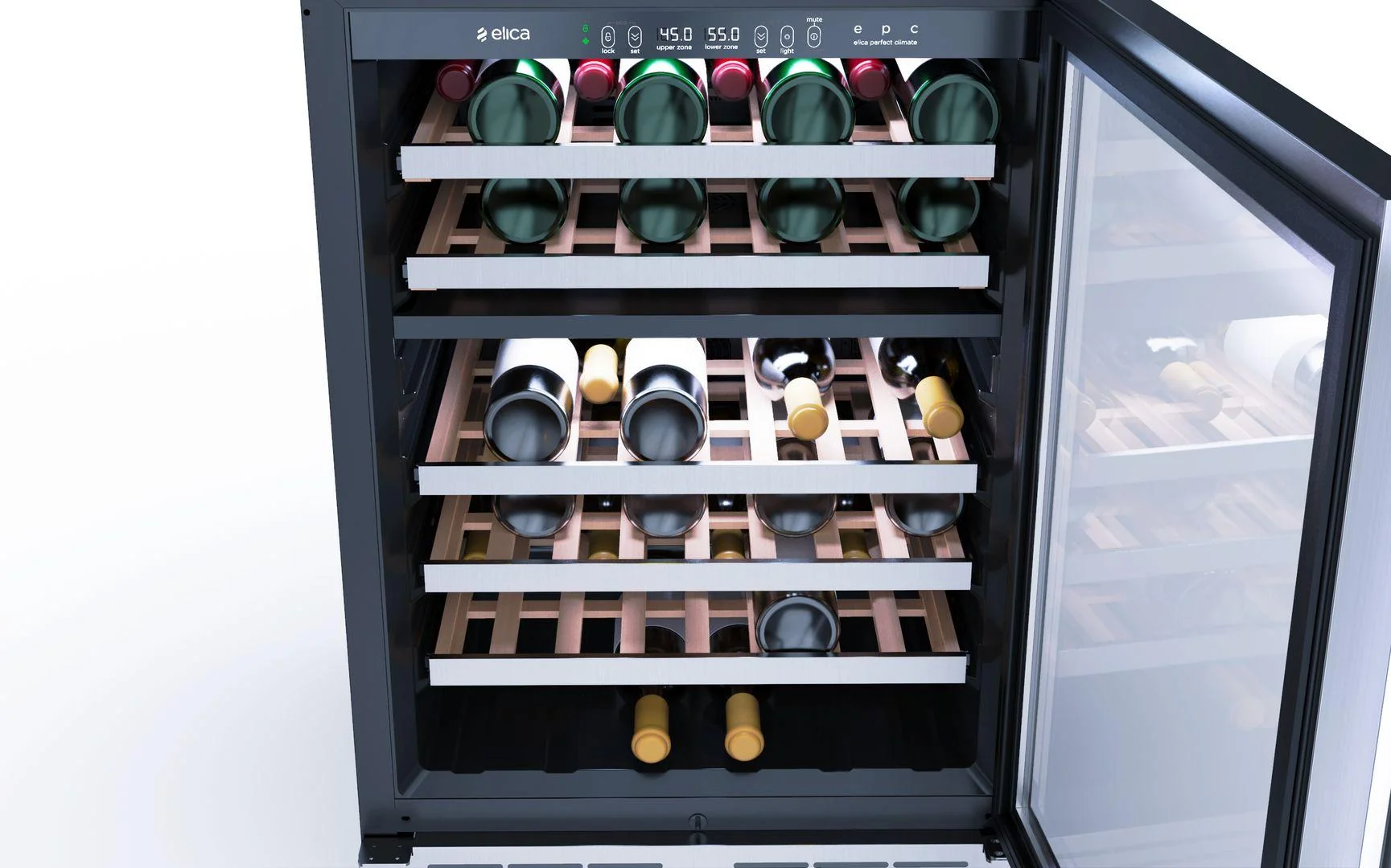 Elica EWS52SS1 Single Door, Dual Zone, Wine Cellar - Image 9