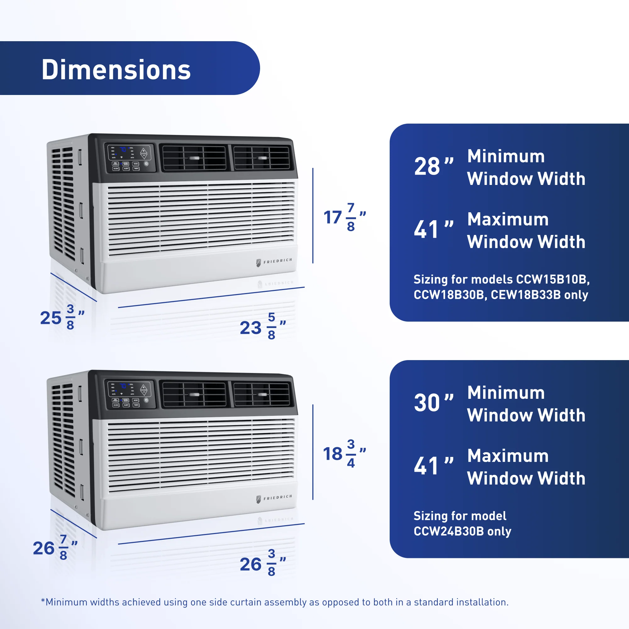 CCW06B10C Friedrich Chill Premier 6,000 BTU 115V Smart Window/Wall Air Conditioner - Cool Only - Image 12