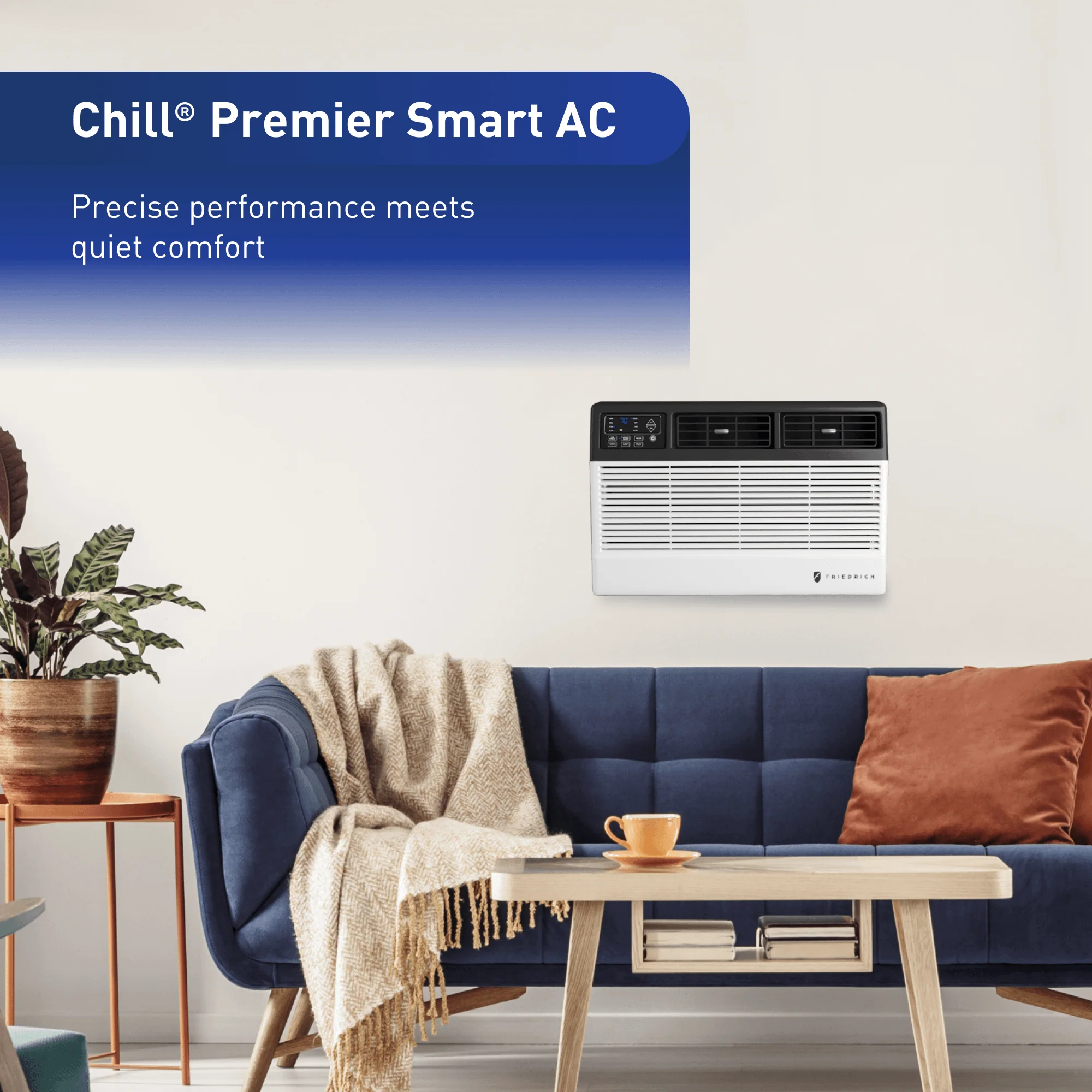 CCW08B10C Friedrich Chill Premier 8,000 BTU 115V Smart Window/Wall Air Conditioner - Cool Only - Image 5