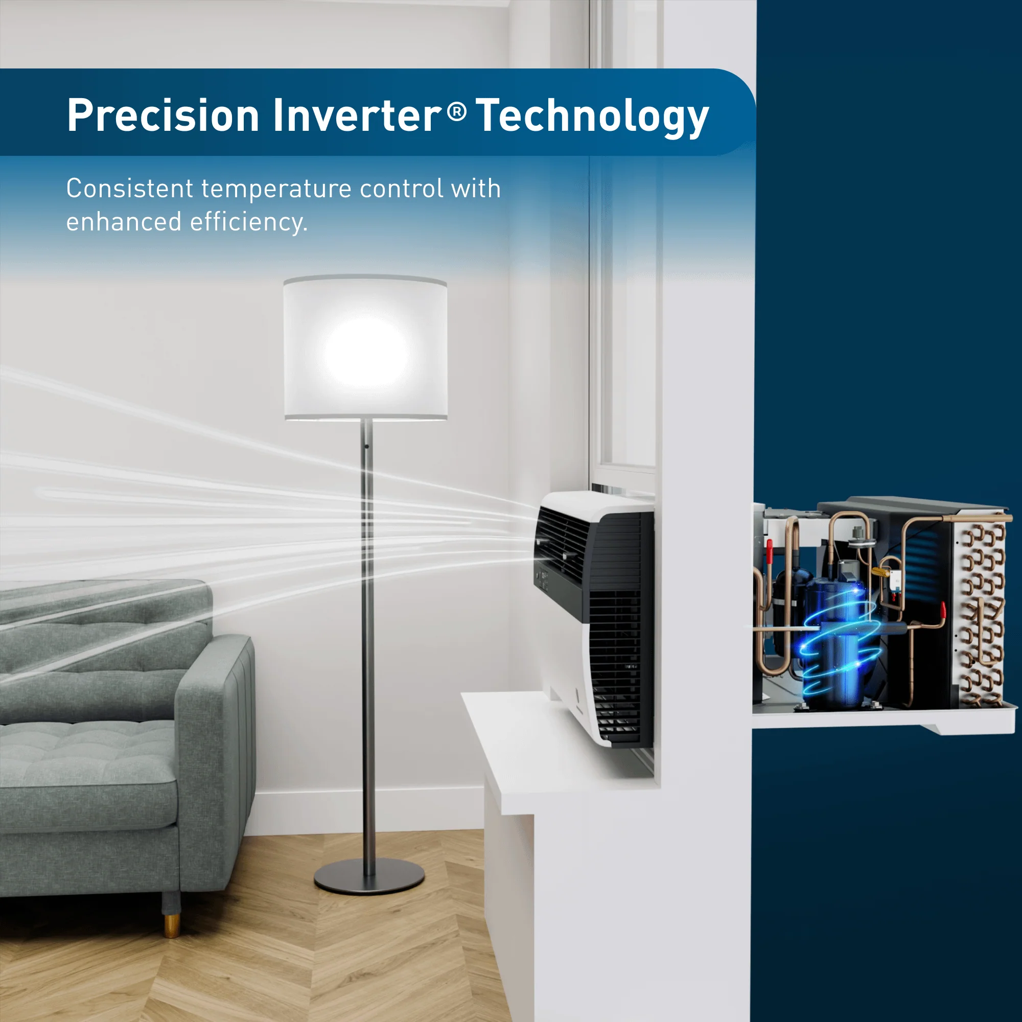 KCVL36B30A Friedrich K hl Inverter 36,000 BTU 230V Smart Window/Wall Air Conditioner - Cool only - Image 7