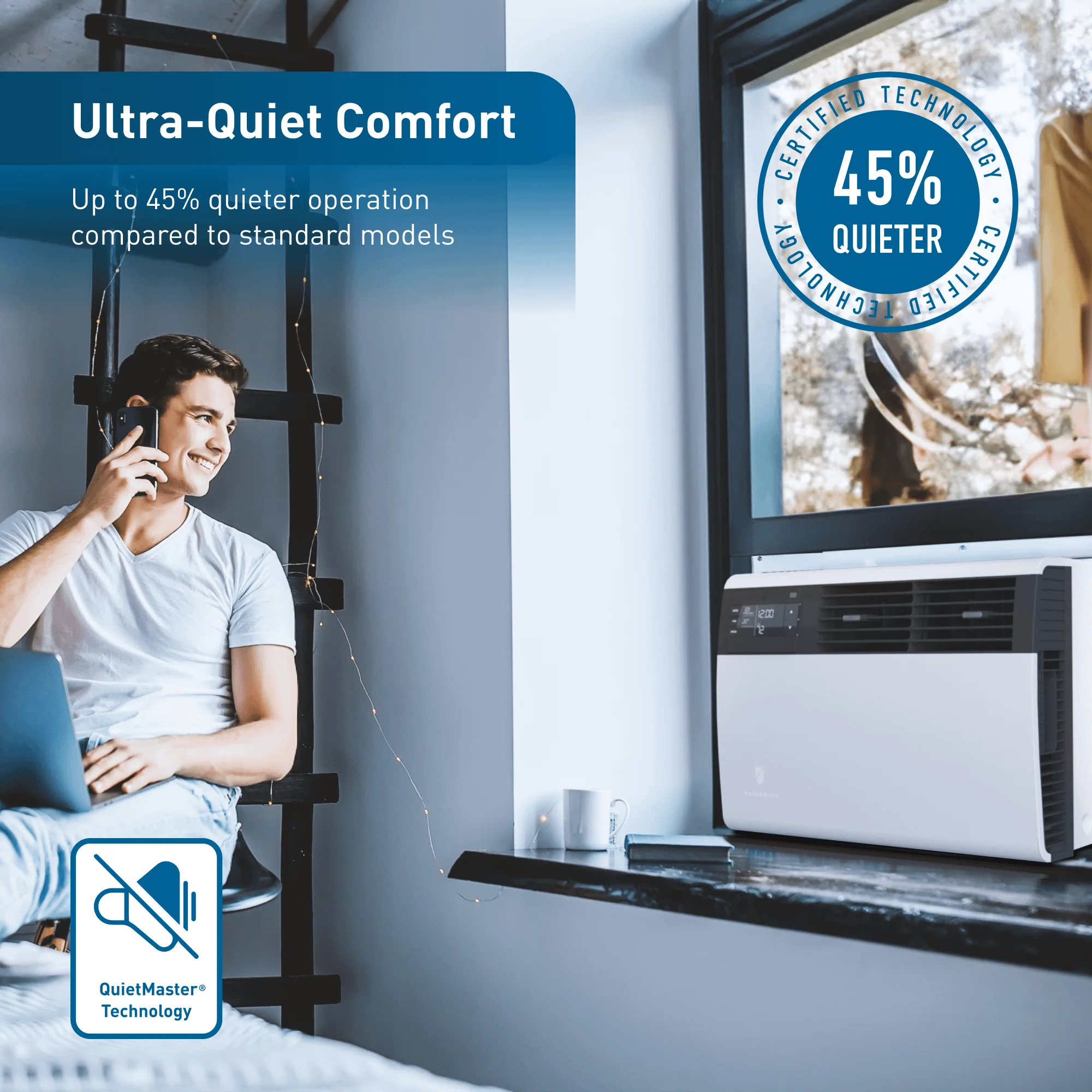 KCVS16B30A Friedrich K hl Inverter 16,000 BTU 230V Smart Window/Wall Air Conditioner - Cool only - Image 8
