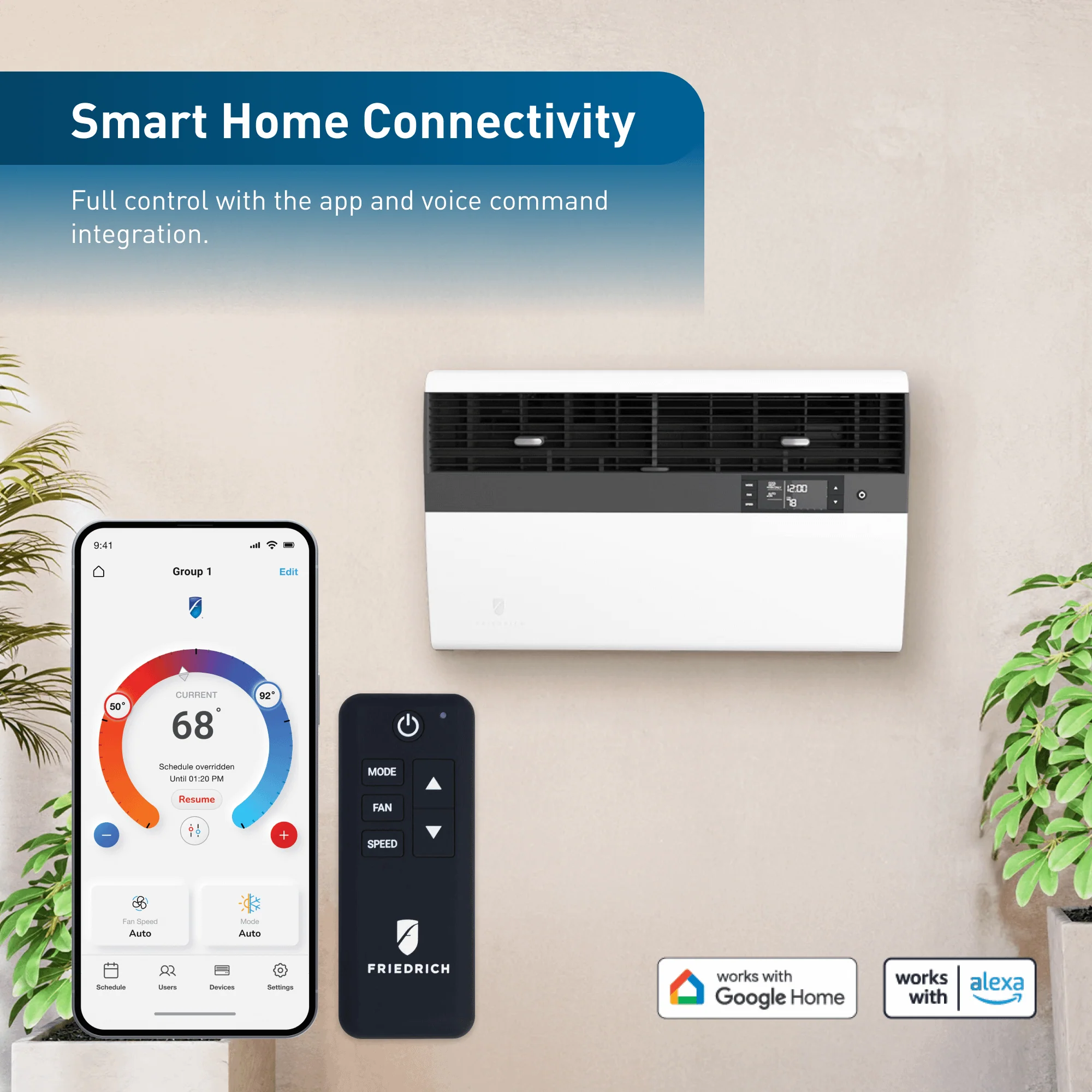 KHVM24B34A Friedrich K hl Inverter 24,000 BTU 230V Smart Window/Wall Air Conditioner with Heat Pump - Image 5