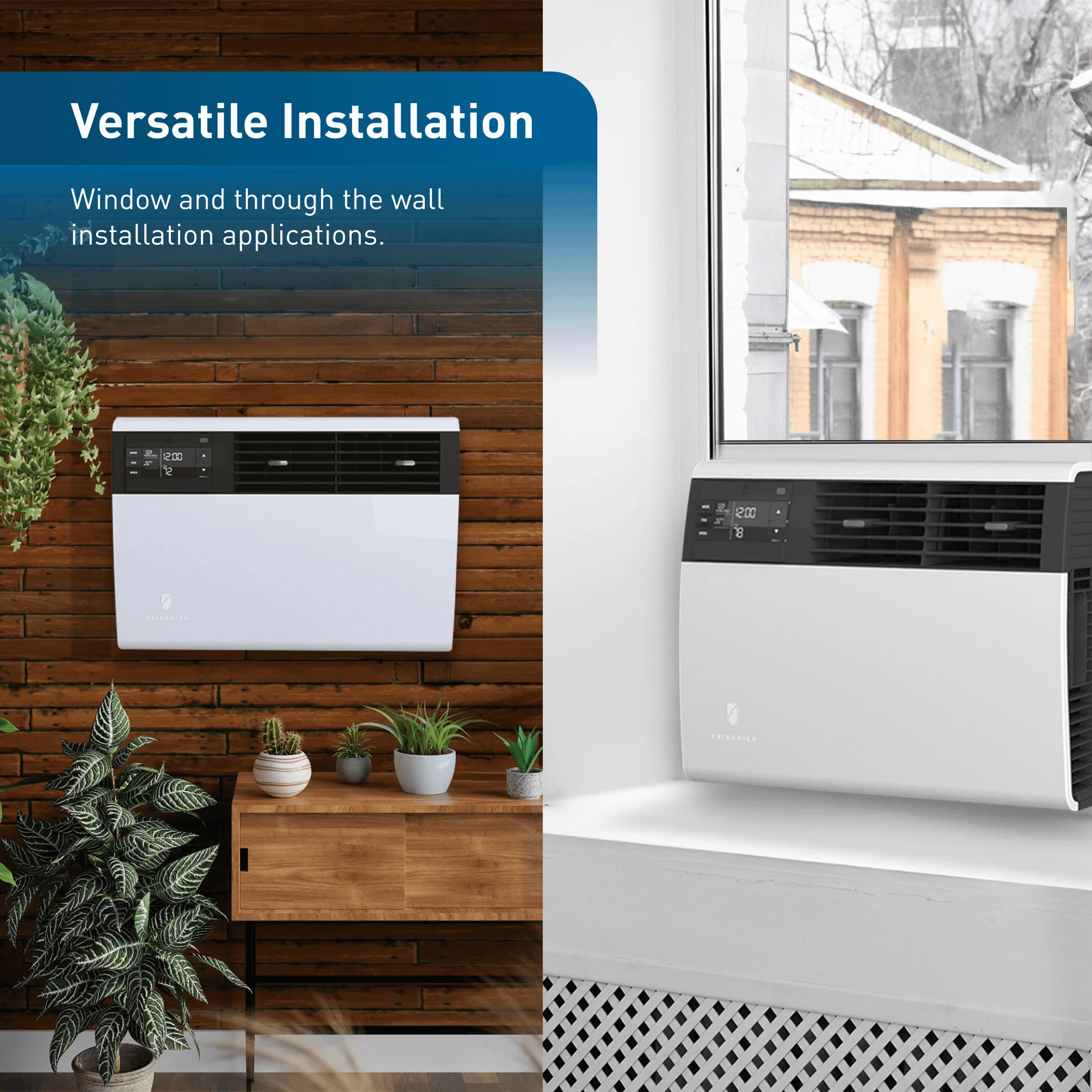 KHVS12B33A Friedrich K hl Inverter 12,000 BTU 230V Smart Window/Wall Air Conditioner with Heat Pump - Image 8