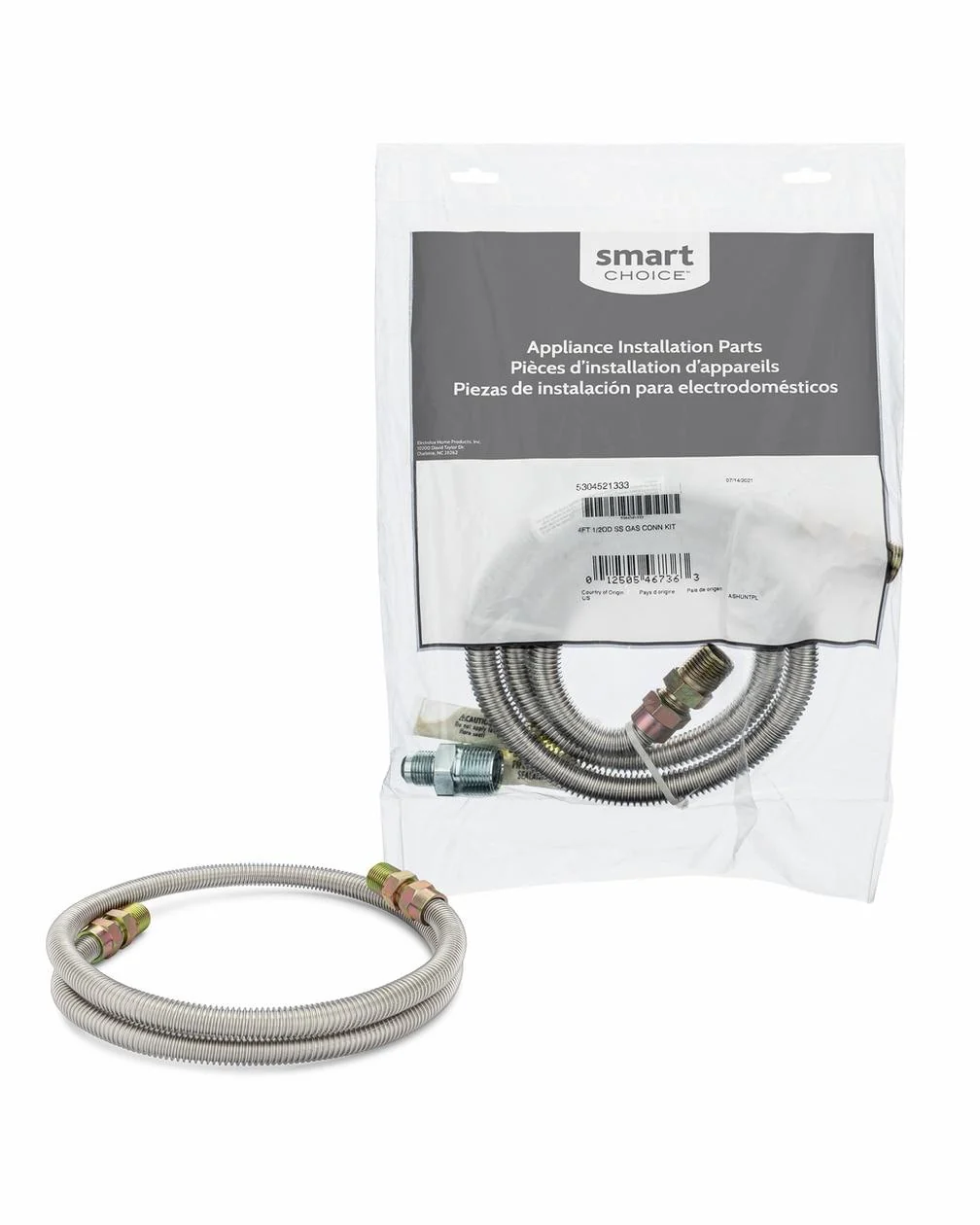 Frigidaire 5304521333C25 Smart Choice 25=1, 4FT 1/2OD SS GAS CON KIT