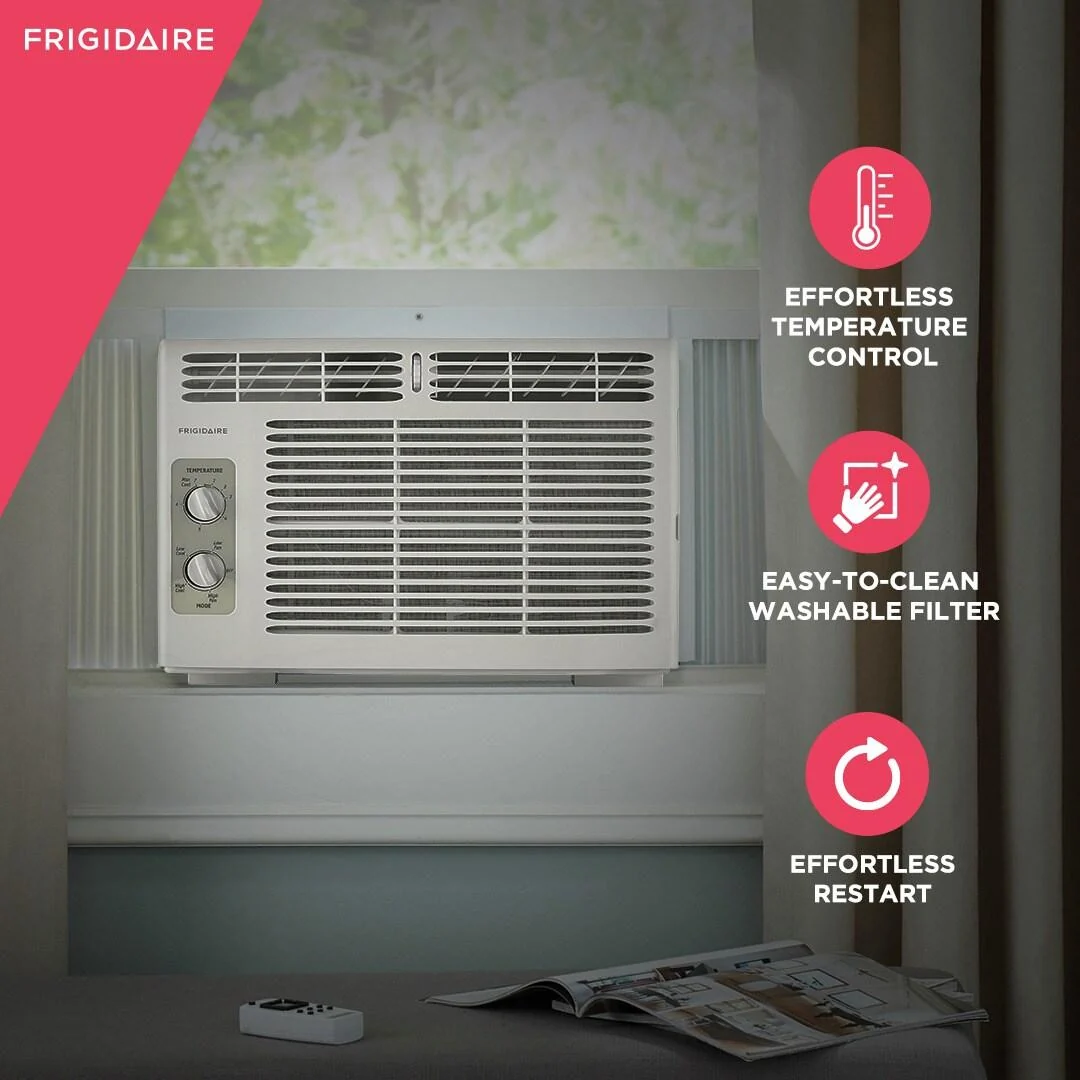 Frigidaire FFRA051WA1 5,000 BTU Window-Mounted Room Air Conditioner - Image 4