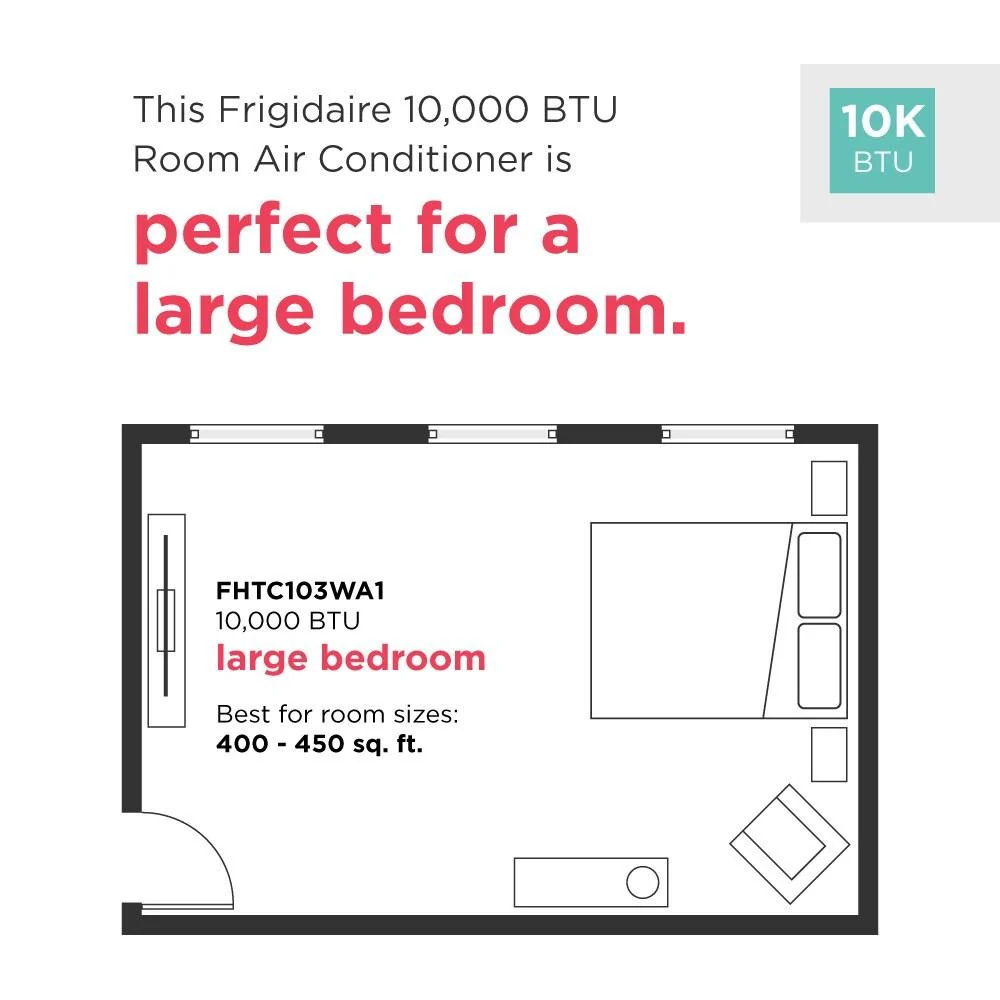 Frigidaire FHTC103WA1 10,000 BTU Wall Room Air Conditioner - Image 3