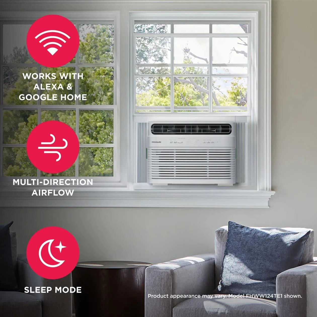 Frigidaire FHWW144TF1 14,000 BTU Window Room Air Conditioner with Wi-Fi - Image 5