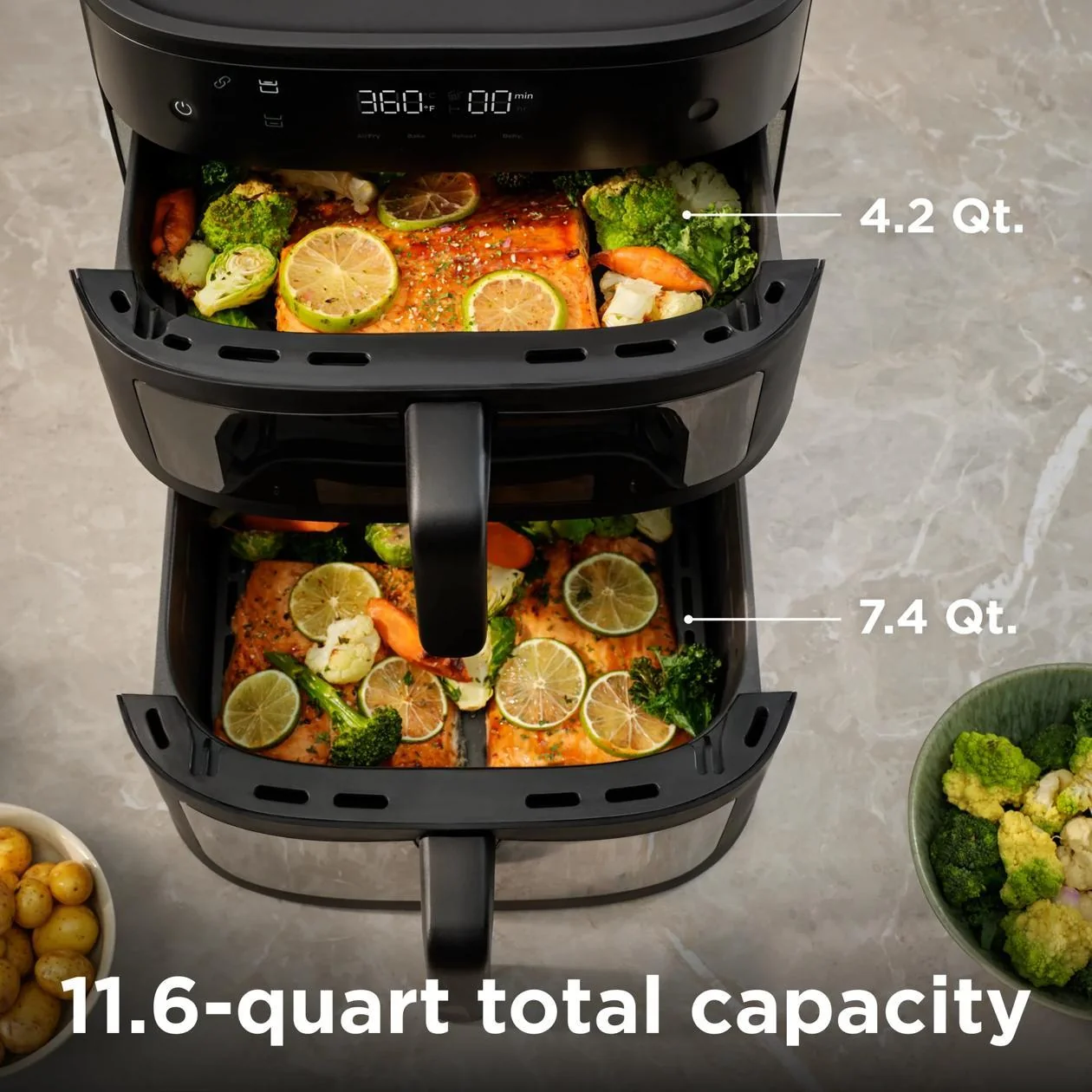 Frigidaire FRDA110B DualZone 4-in-1 Air Fryer - Image 8