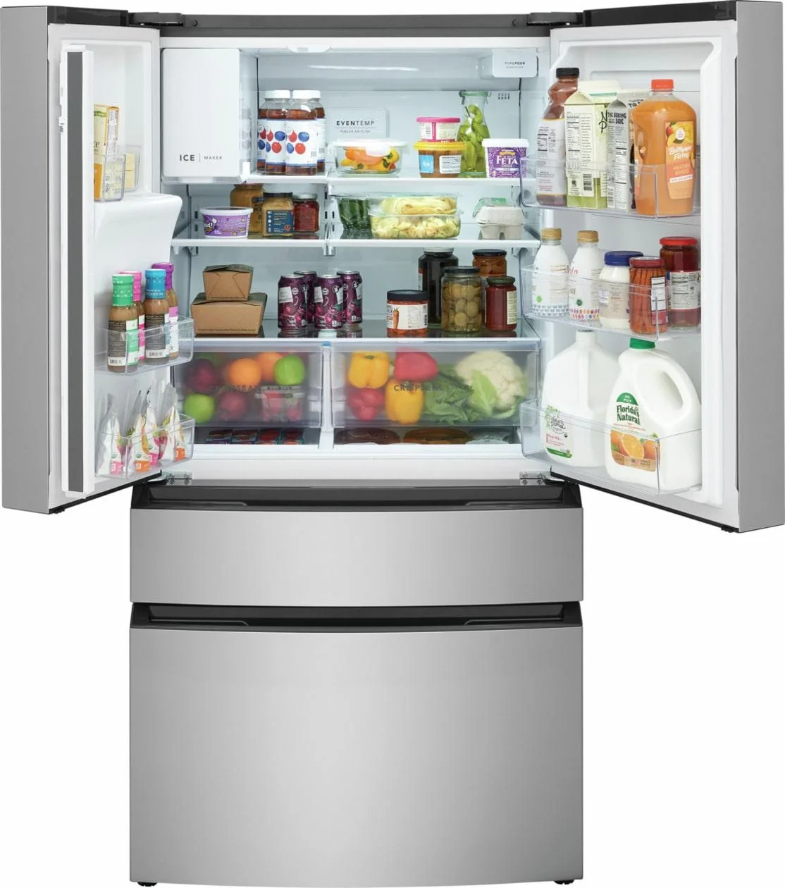 Frigidaire FRMS2733AV 26 Cu. Ft. Standard-Depth 4-Door French Door Refrigerator - Image 4