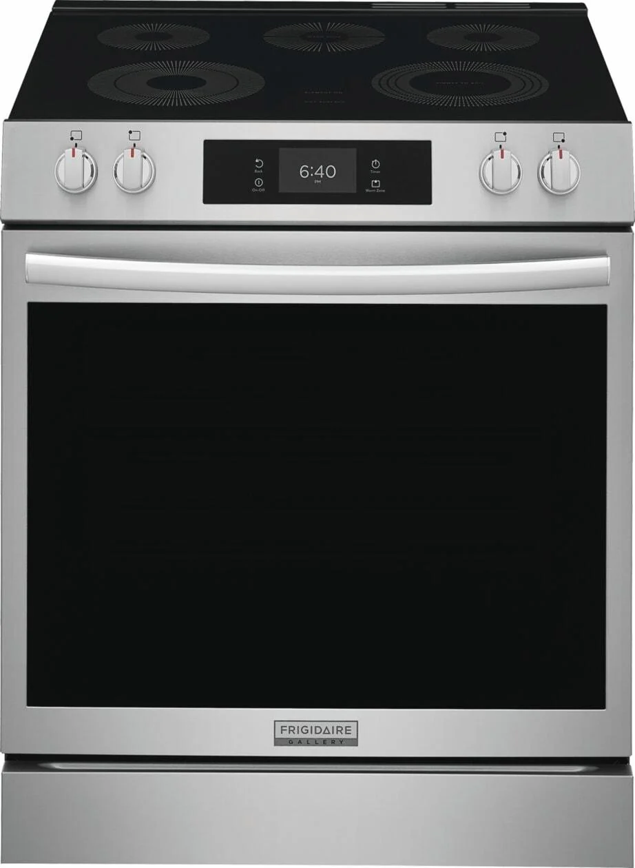 Frigidaire GCFE3070BF 30" Electric Range with Stone-Baked Pizza