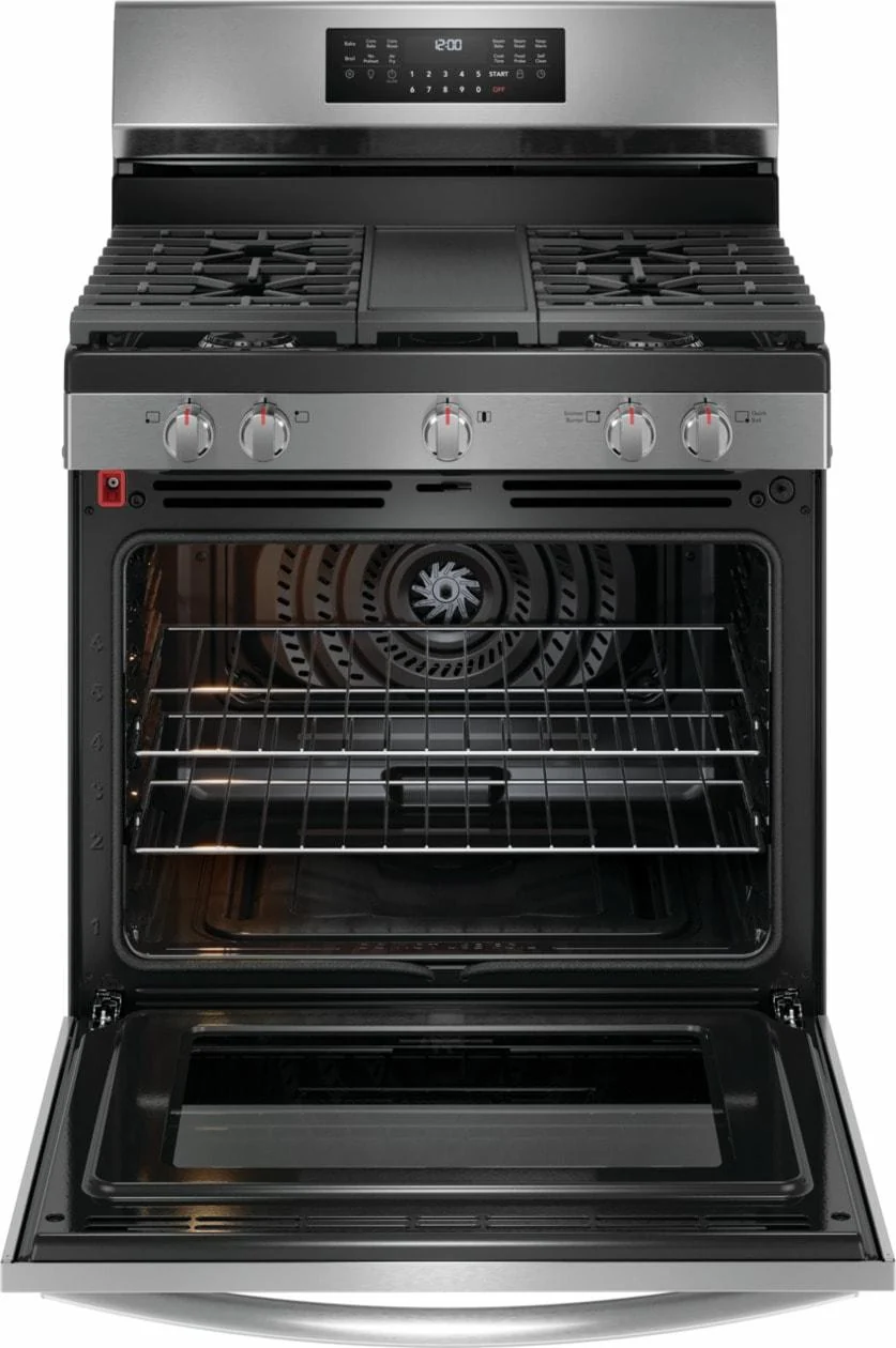 Frigidaire GCRG3060BF 30" Rear Control Gas Range with Total Convection - Image 3