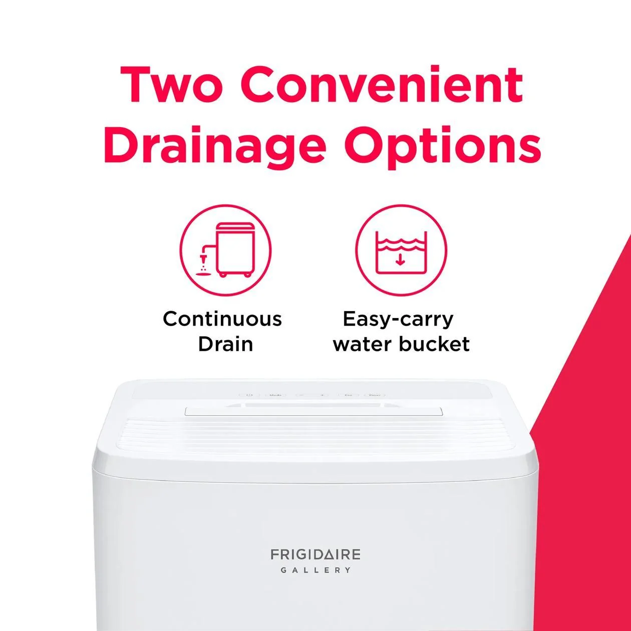 Frigidaire GHDD5035W1 2-in-1 50 Pint Dehumidifier with Built-in Allergy Filter and Wi-Fi (Energy Star) - Image 9