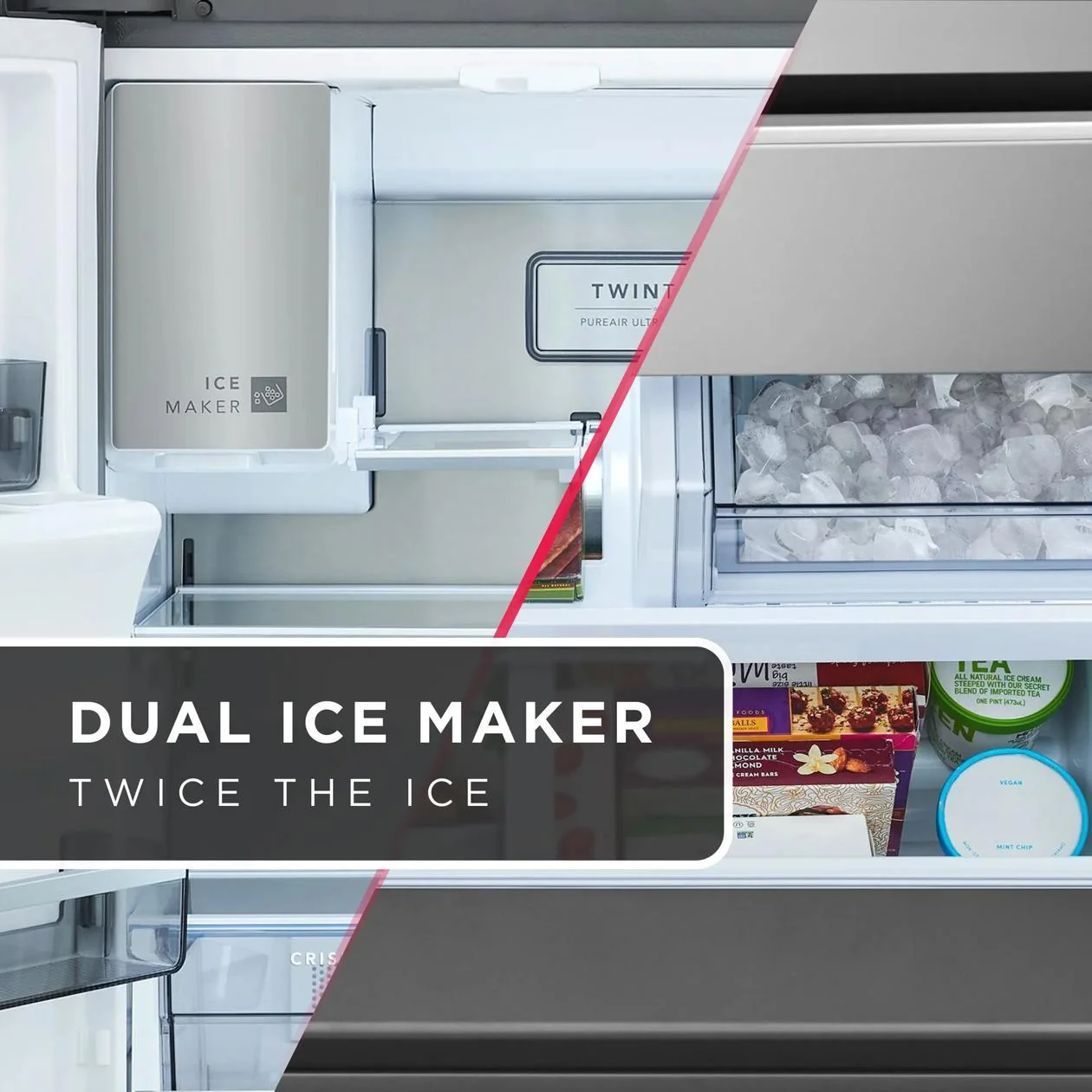 Frigidaire PRMC2290BF 22 Cu. Ft. Counter-Depth 4-Door French Door Refrigerator - Image 8