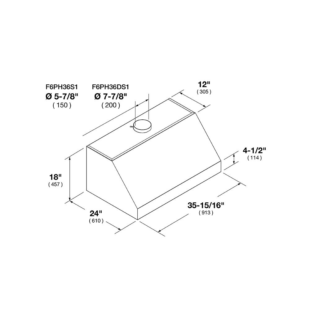 36" PRO WALL-MOUNT HOOD (2 FAN - KNOBS) - Image 12