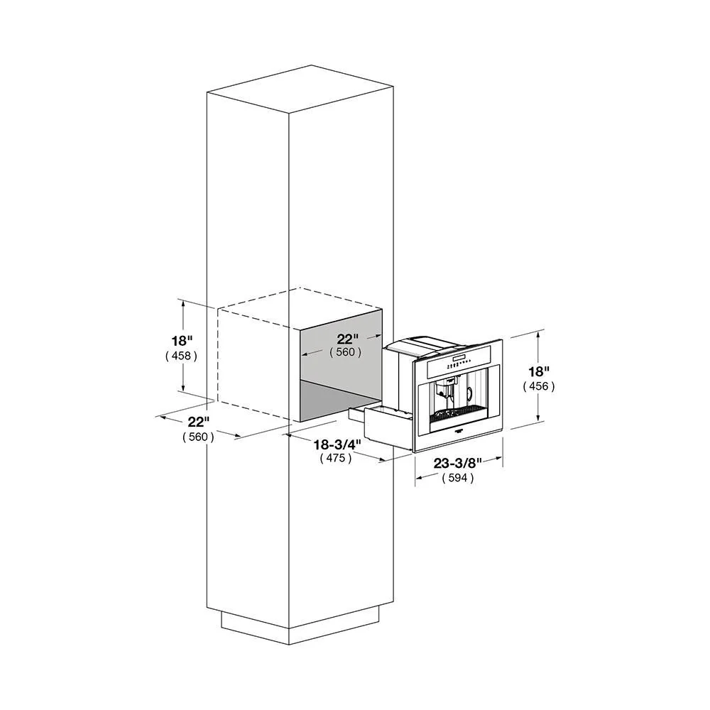24" BUILT-IN COFFEE MACHINE - Image 8