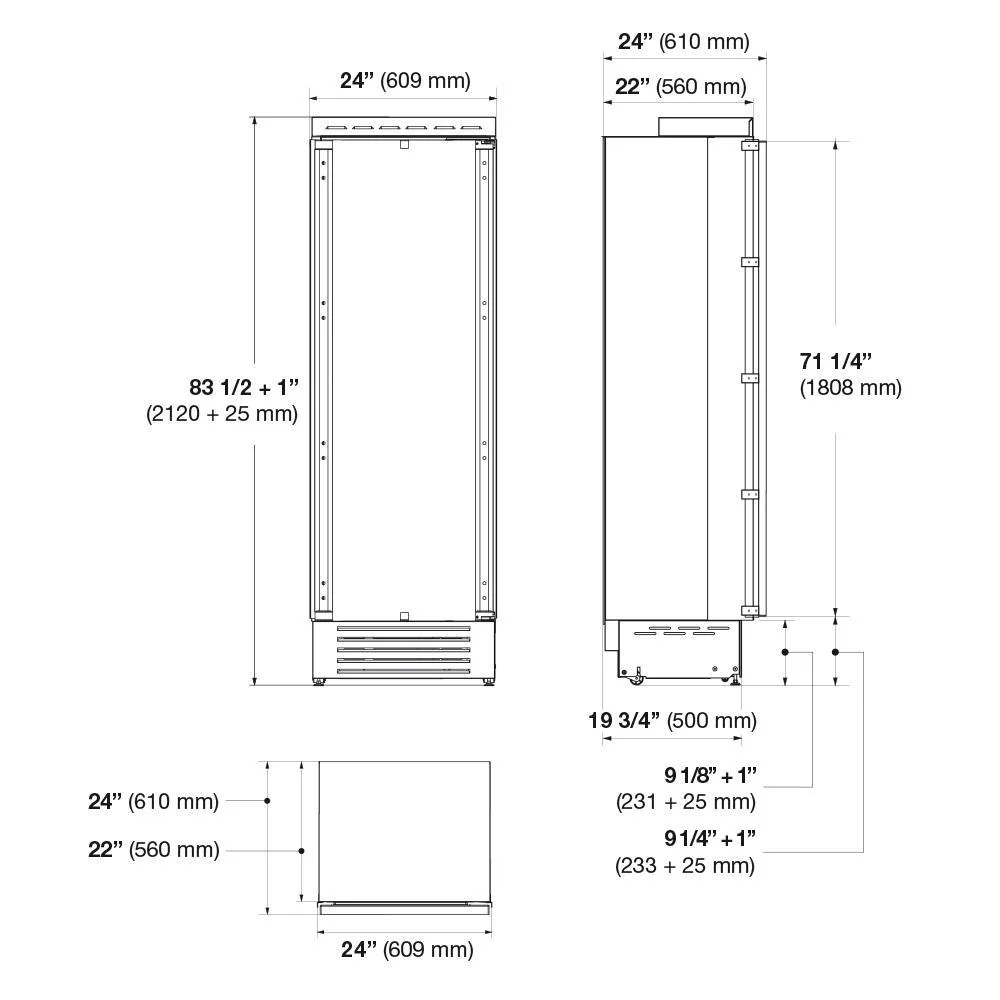 24" BUILT-IN FRIDGE COLUMN - Image 13