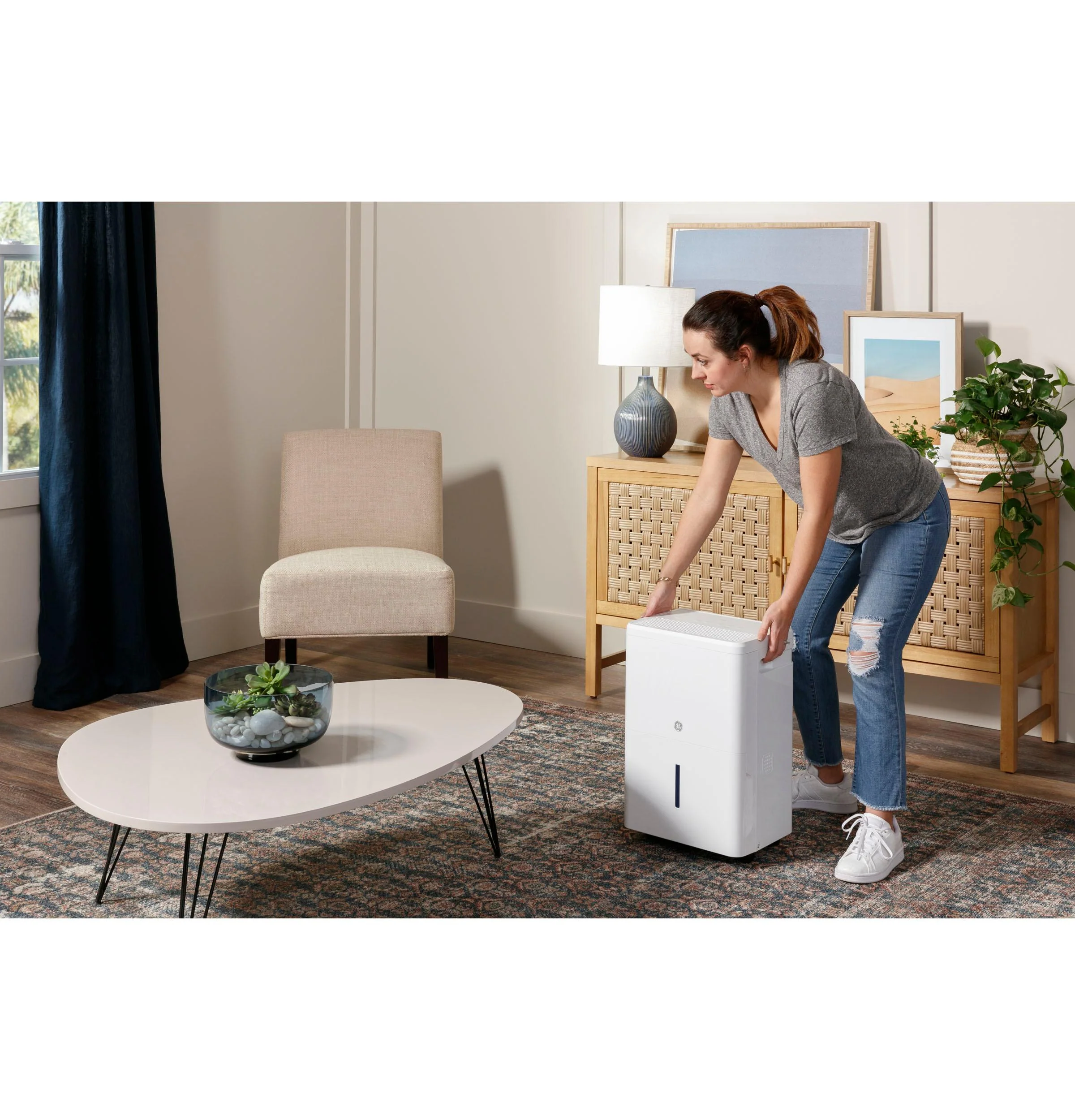 ADHR35LB GE® ENERGY STAR® 35 Pint Portable Dehumidifier with Smart Dry for Very Damp Spaces - Image 6