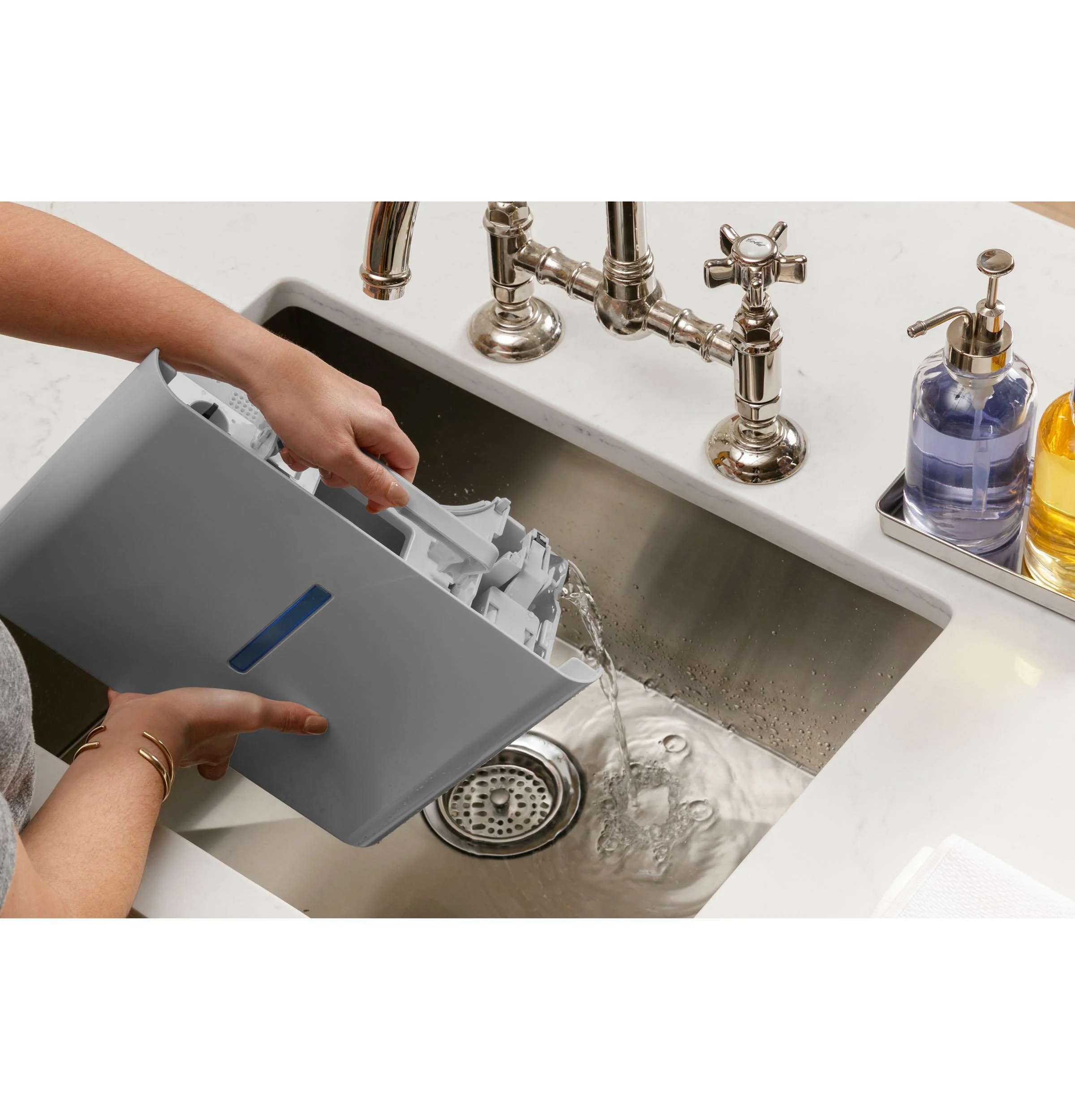 GE® 50 Pint ENERGY STAR® Portable Dehumidifier with Smart Dry for Wet Spaces - Image 10