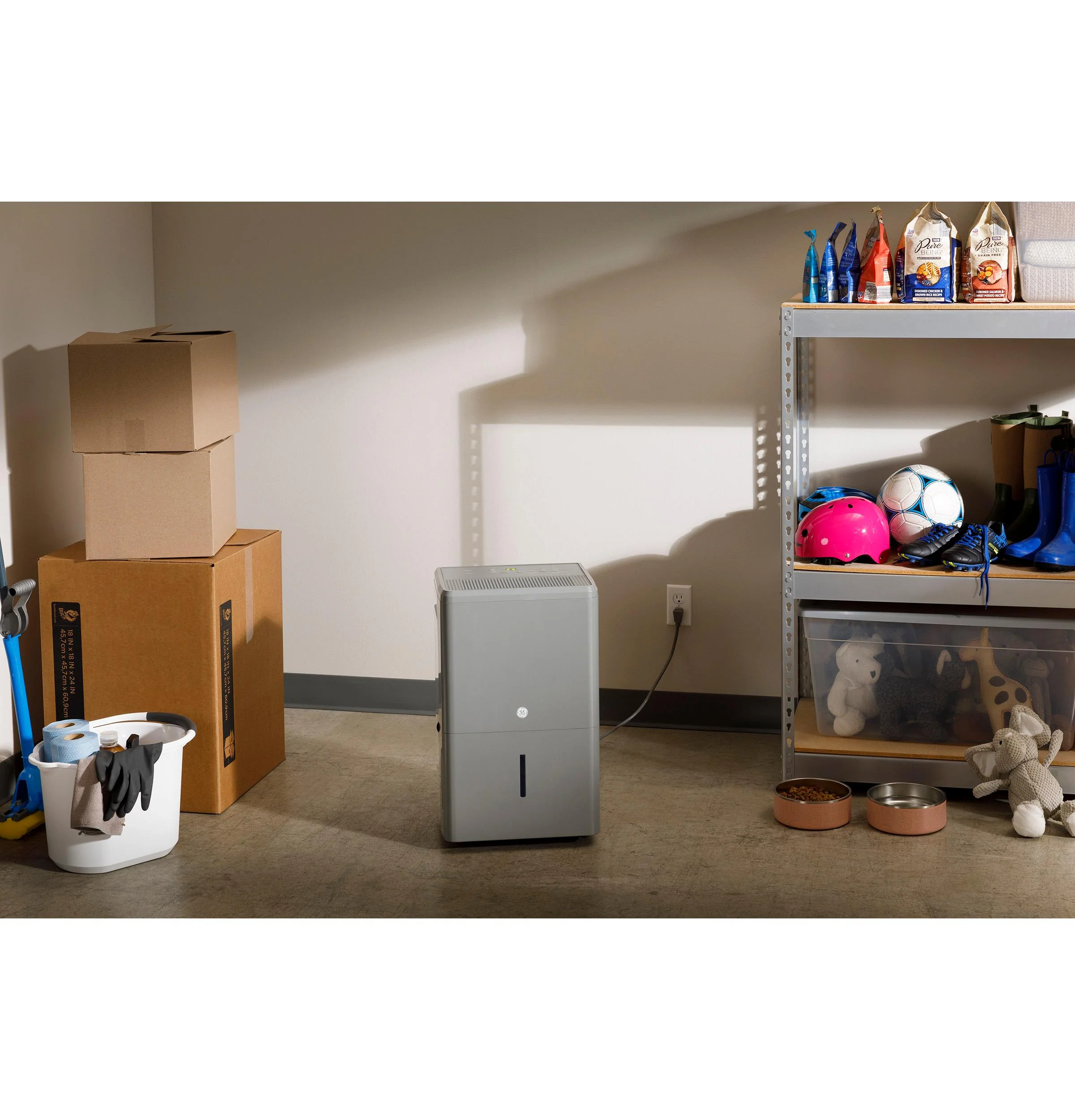 GE® 50 Pint ENERGY STAR® Portable Dehumidifier with Smart Dry for Wet Spaces - Image 7