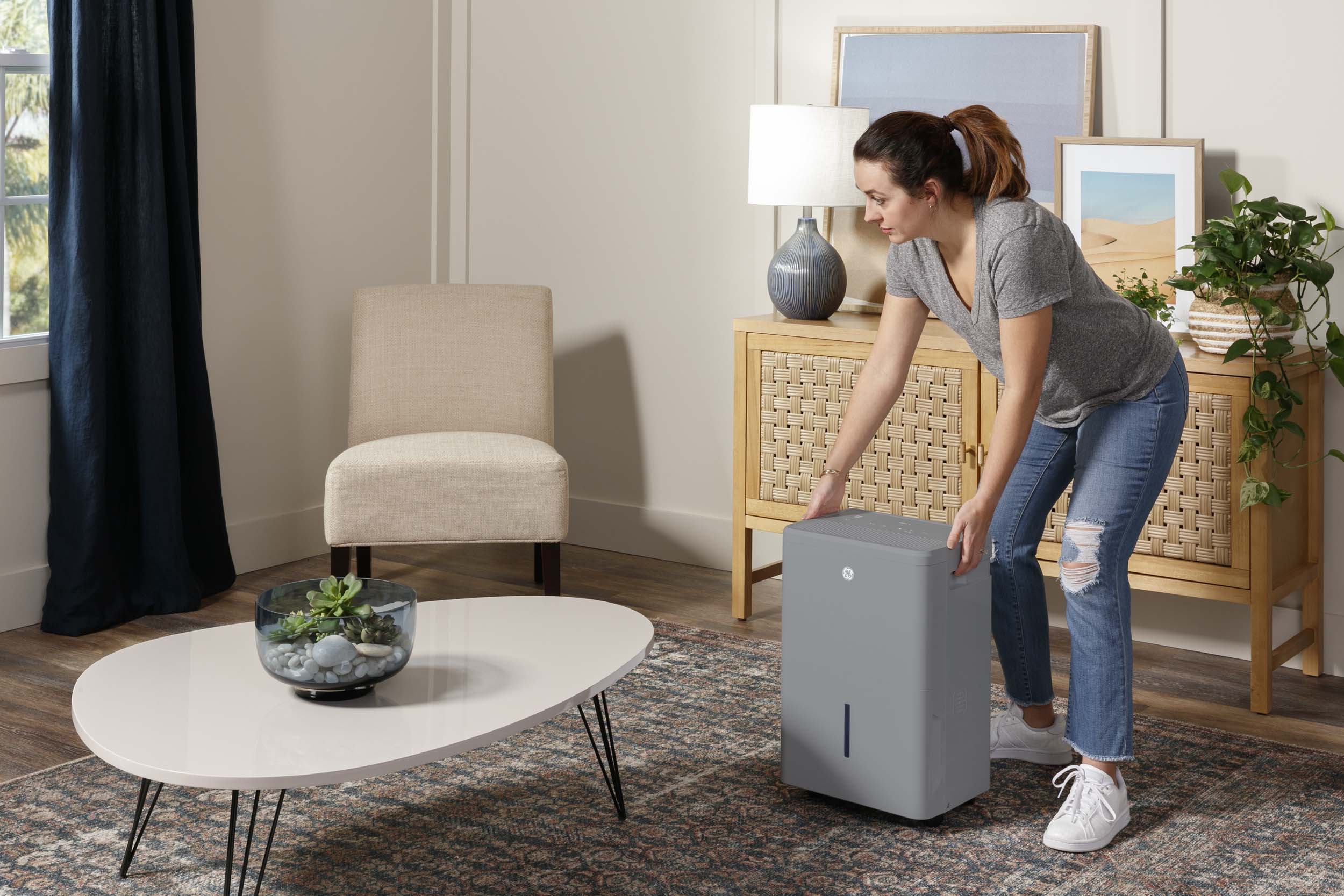 ADYR50LC GE® ENERGY STAR® 50 Pint Portable Dehumidifier with Smart Dry for Wet Spaces - Image 5