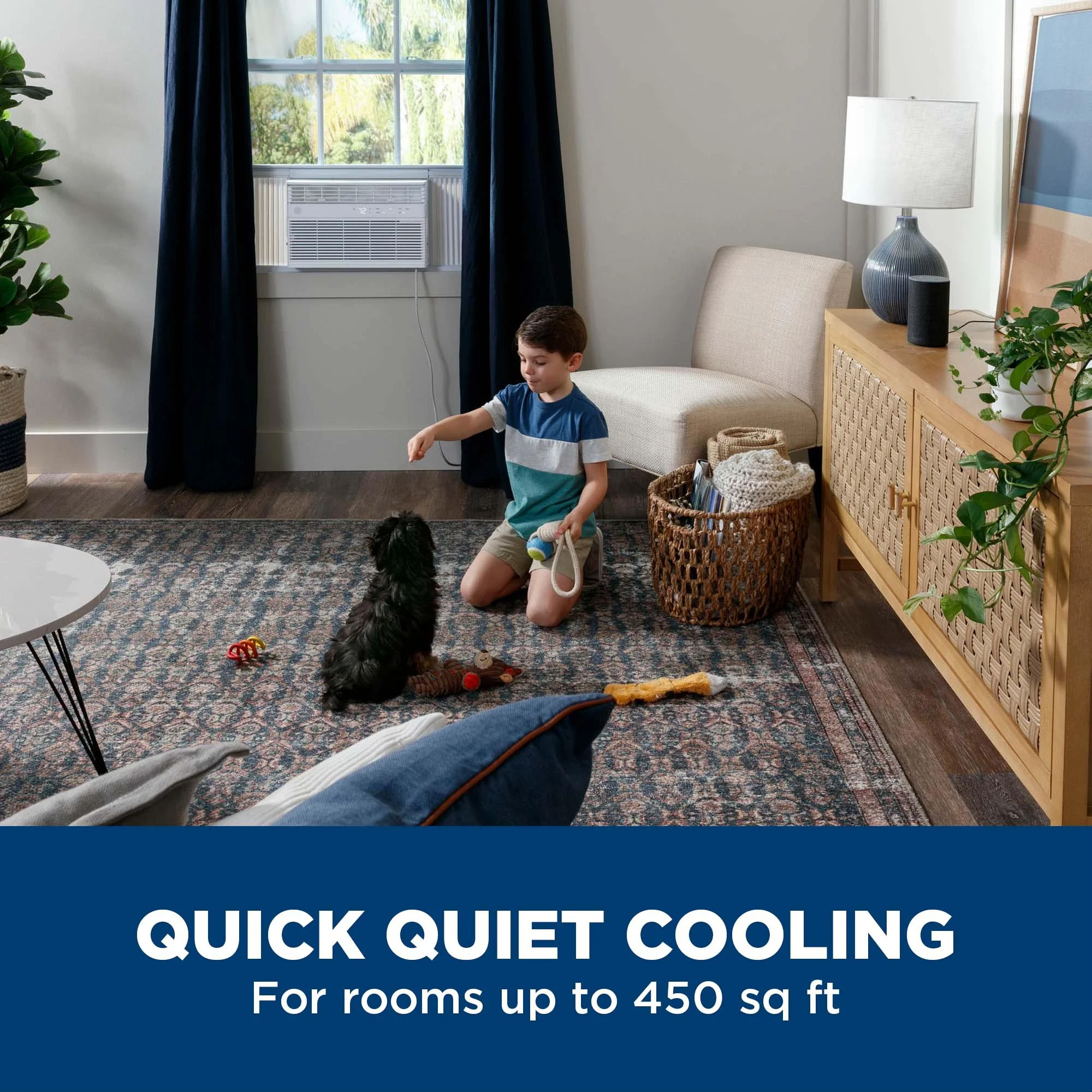 AHEK10AC GE® 10,000 BTU Smart Electronic Window Air Conditioner for Medium Rooms up to 450 sq. ft. - Image 3