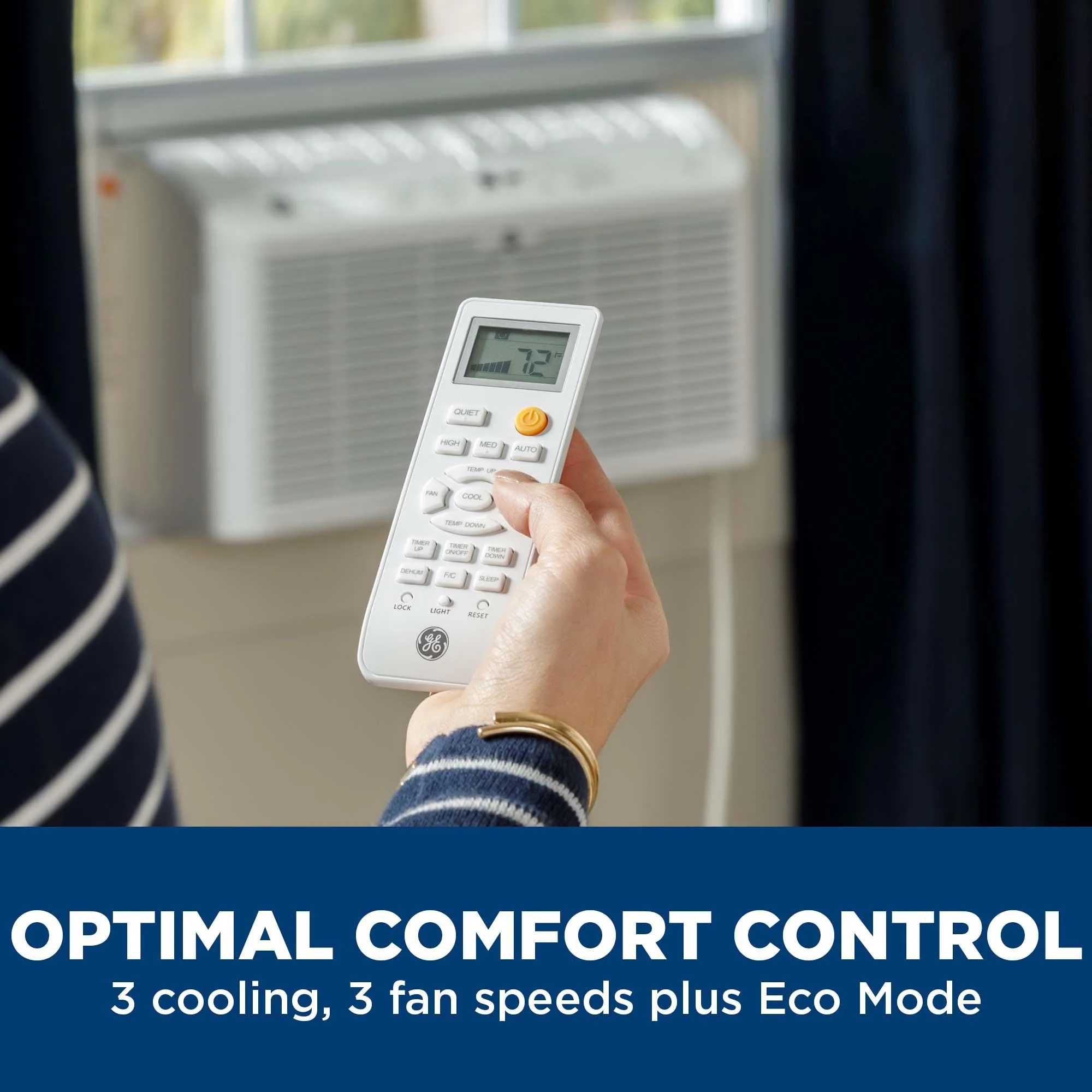 AHEL06BB GE® 6,200 BTU Ultra Quiet Window Air Conditioner for Small Rooms up to 250 sq. ft. - Image 4