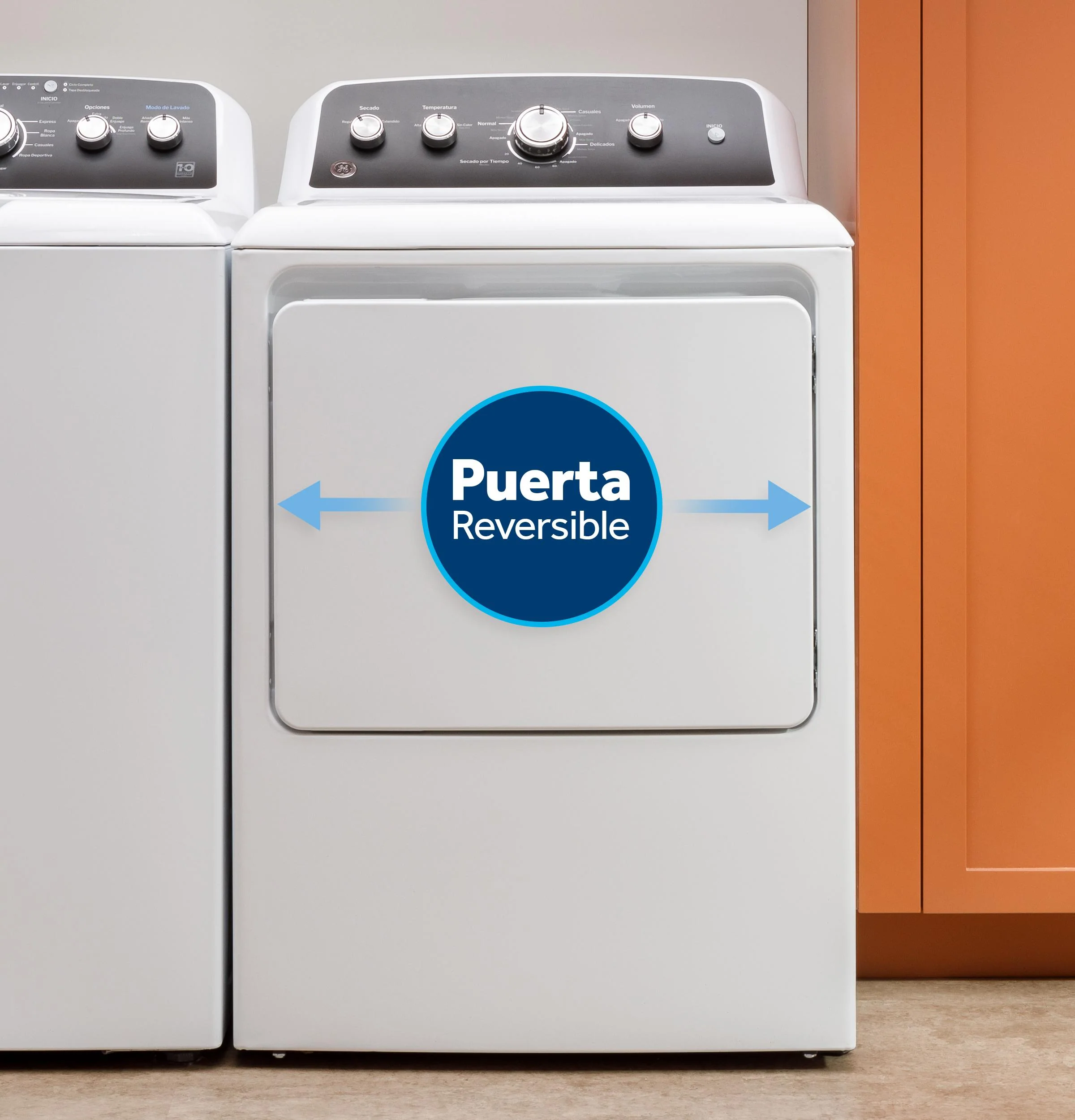 ETD48GASWWB GE® 7.2 cu. ft. Capacity Gas Dryer with Spanish Panel and Up To 120 ft. Venting - Image 12