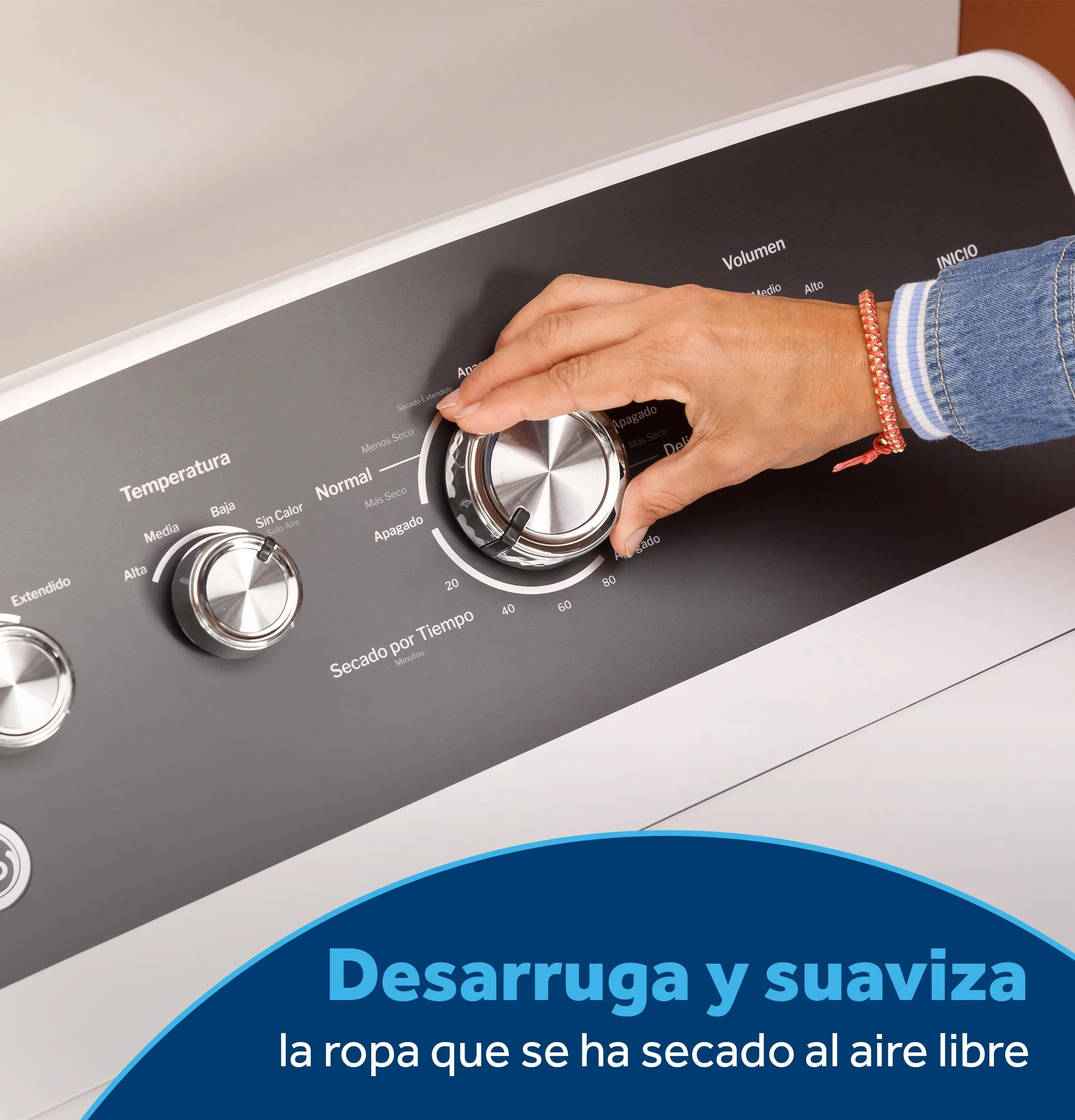 ETD48GASWWB GE® 7.2 cu. ft. Capacity Gas Dryer with Spanish Panel and Up To 120 ft. Venting - Image 14