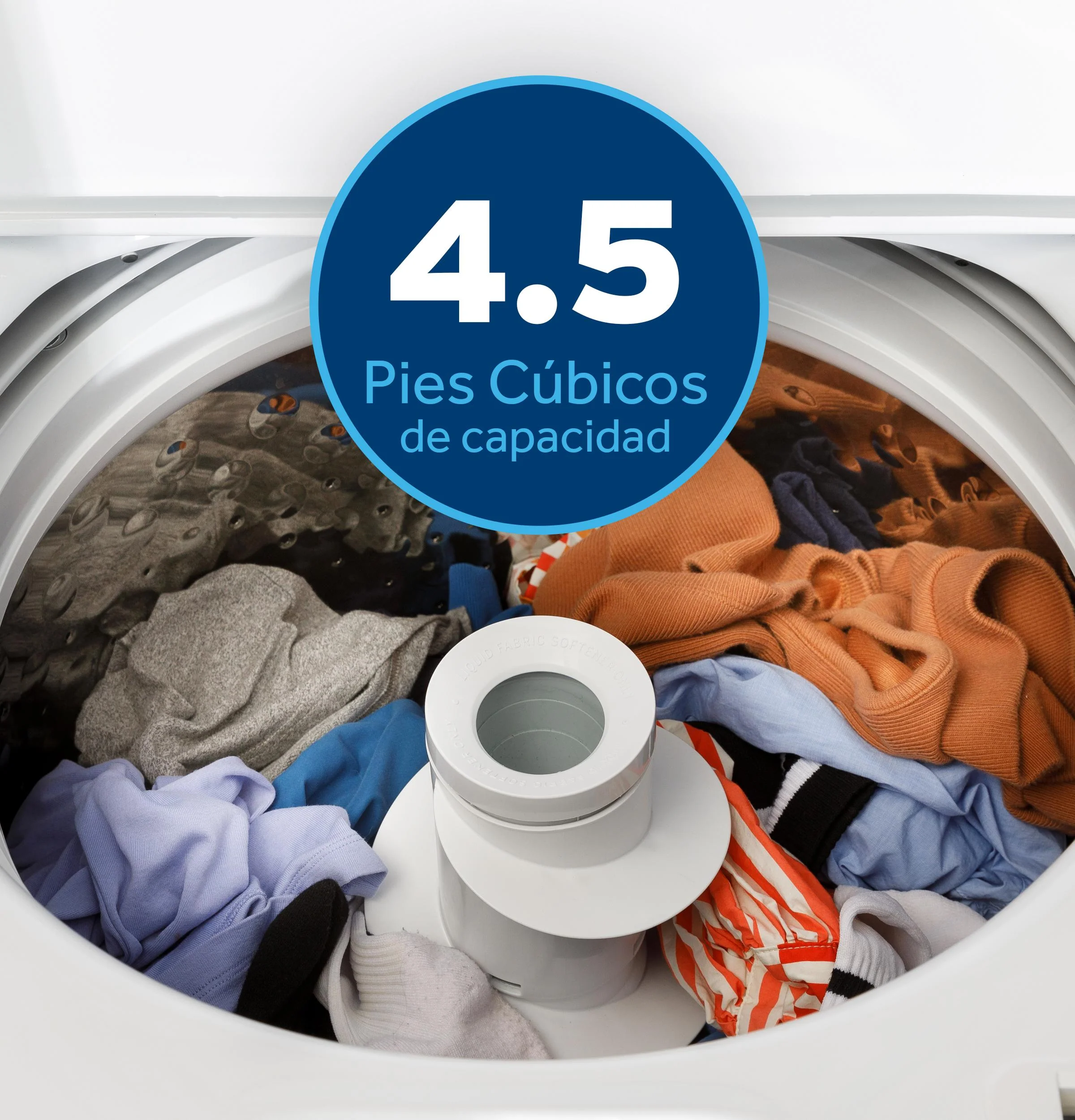 ETW485ASWWB GE® 4.5 cu. ft. Capacity Washer with Spanish Panel and Wash Modes Soak and Power - Image 10